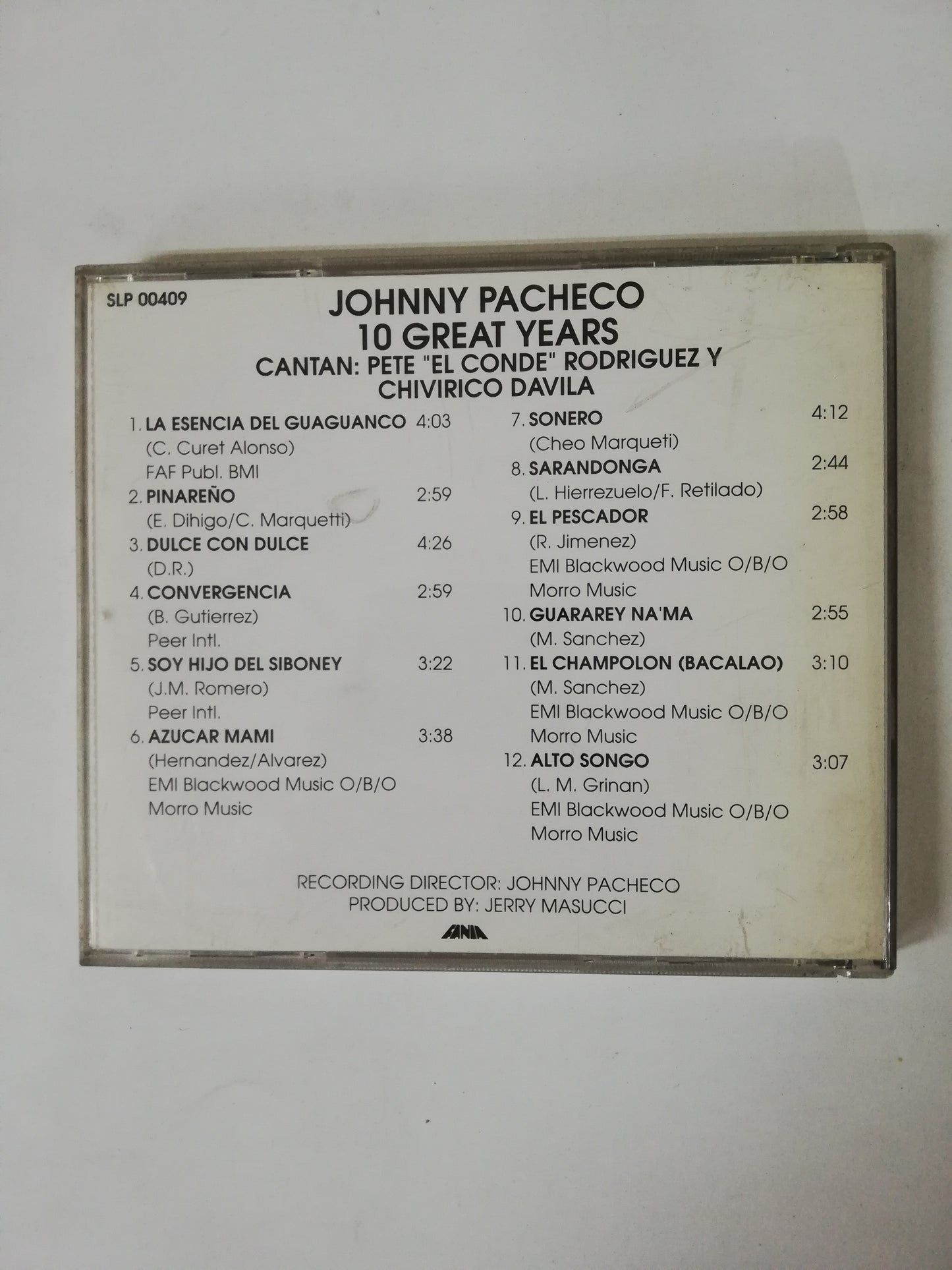CD JOHNNY PACHECO - TEN GREAT YEARS
