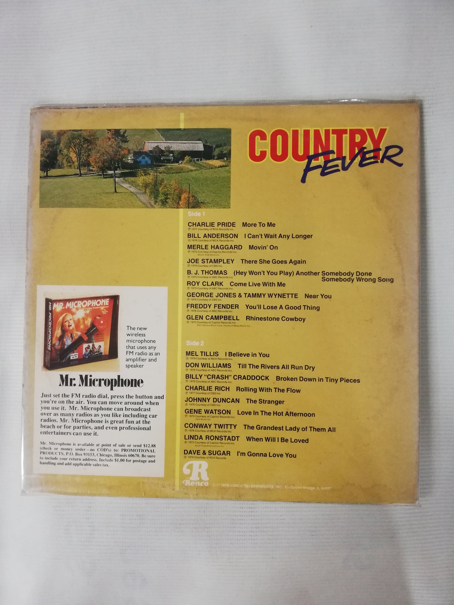 LP COUNTRY FEVER - COUNTRY COMPILATION