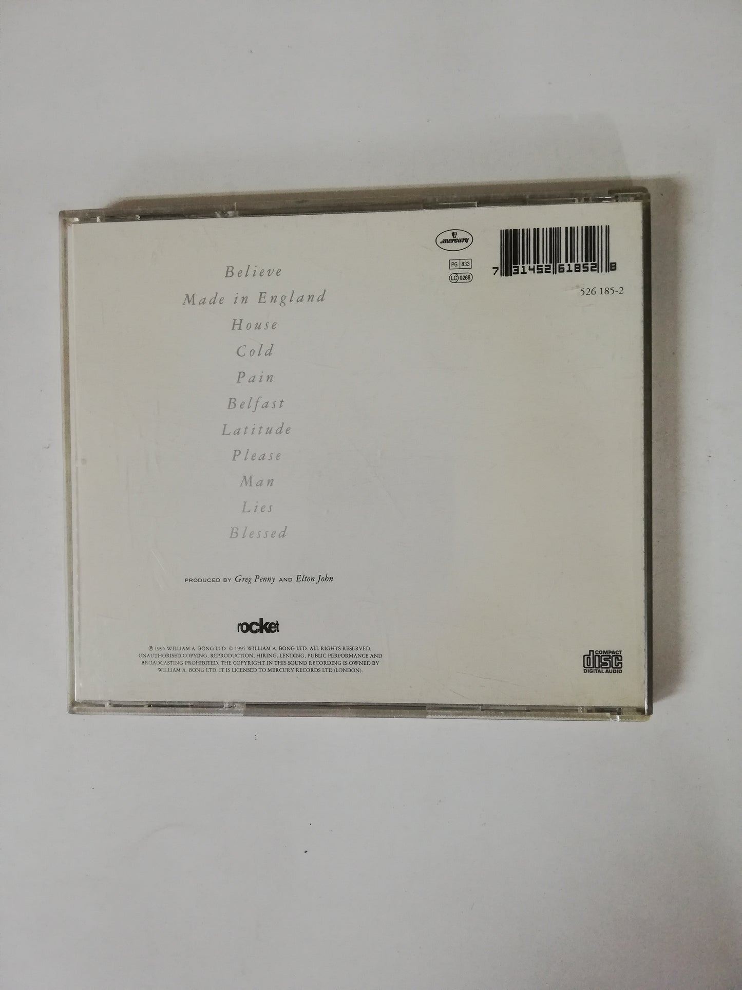 CD ELTON JOHN - MADE IN ENGLAND