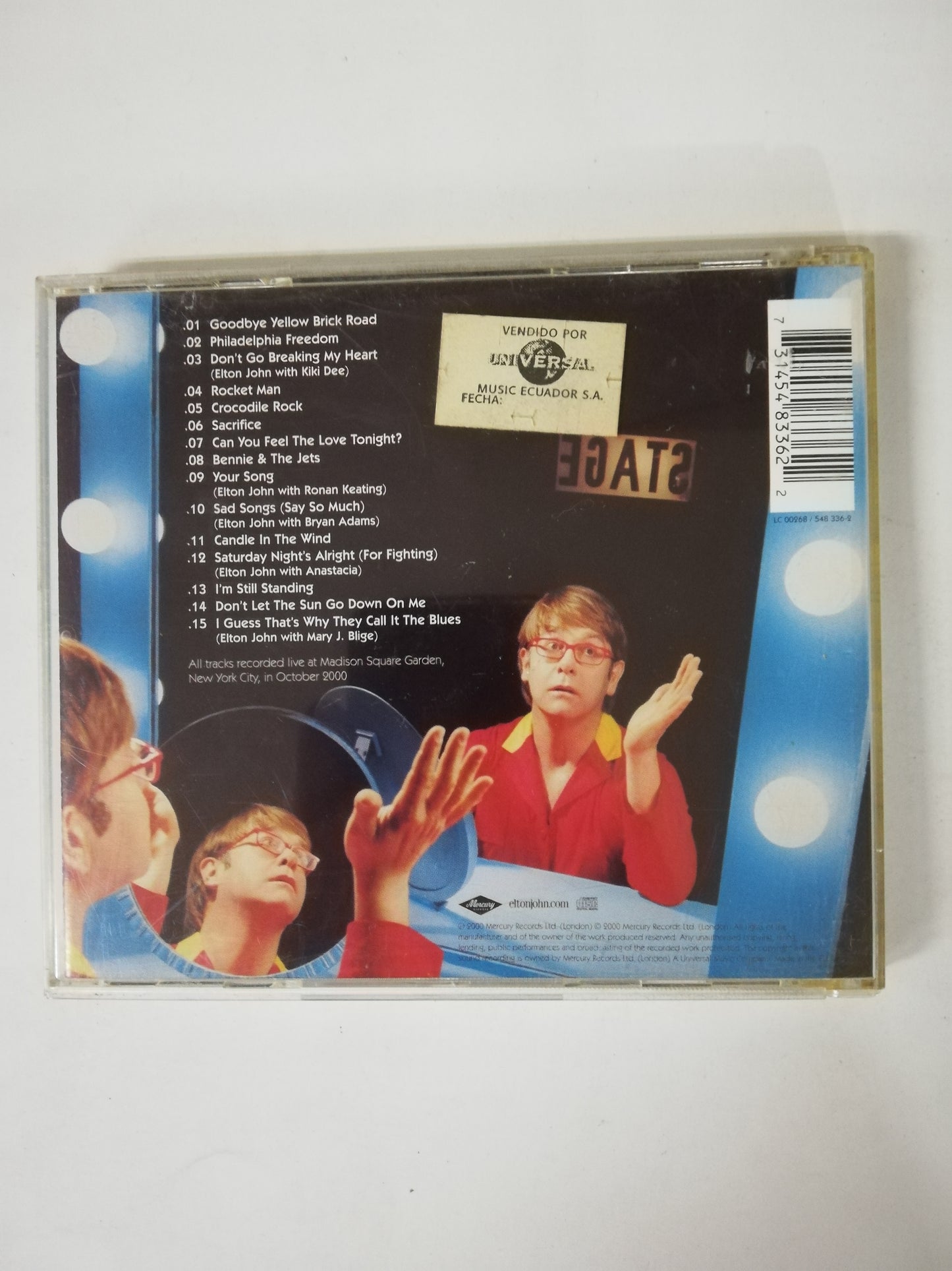 CD ELTON JOHN - ONE NIGHT ONLY: THE GREATEST HITS
