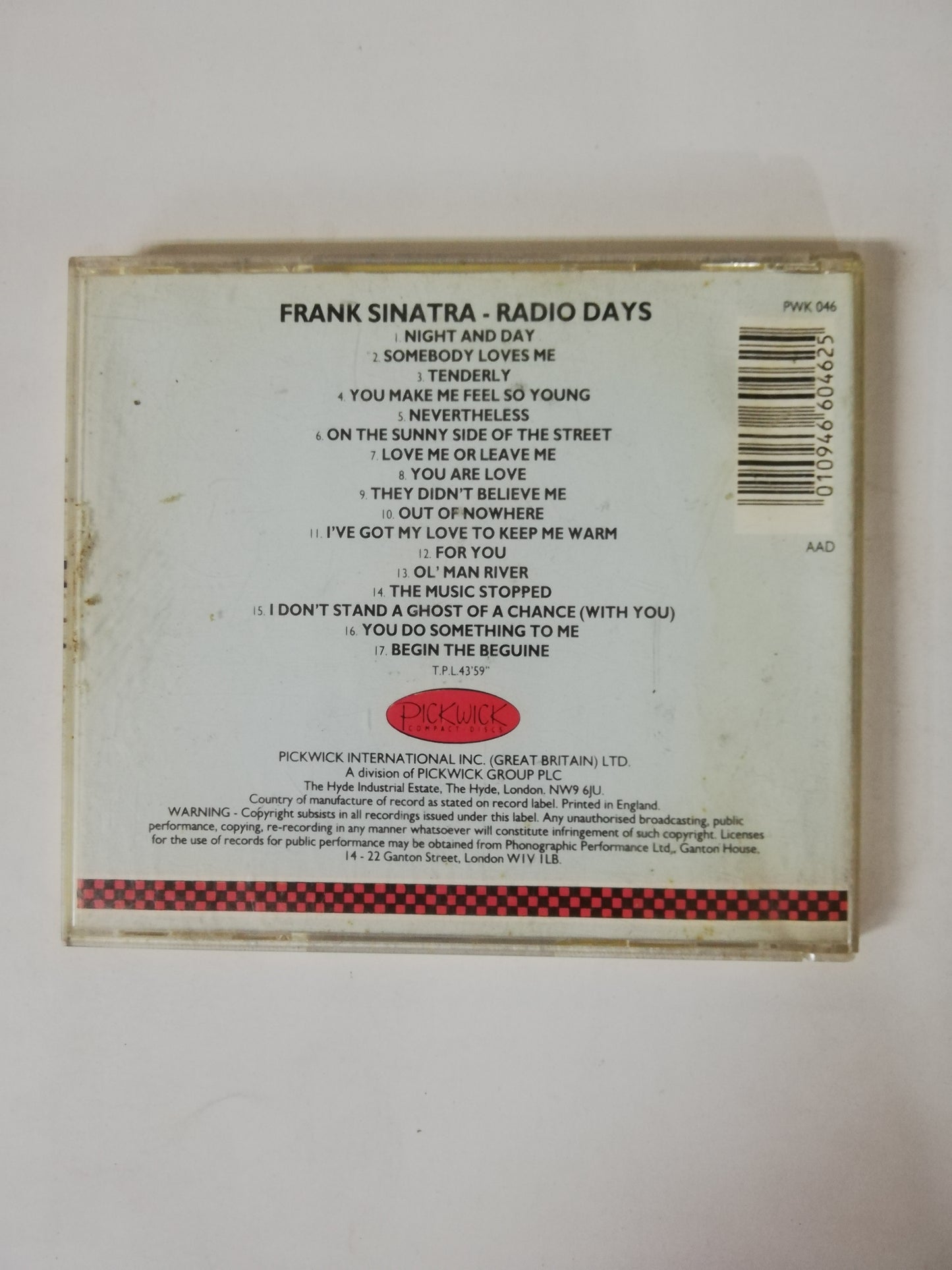 CD FRANK SINATRA - RADIO DAYS