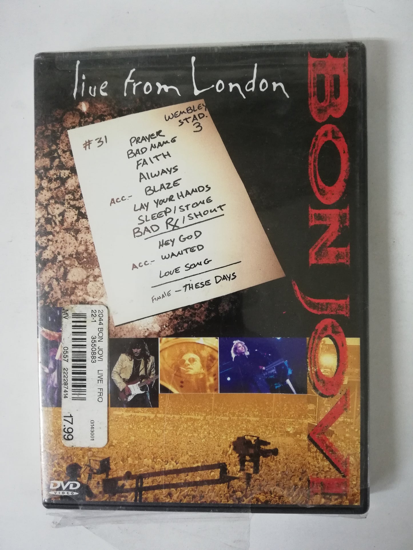 DVD BON JOVI - LIVE FROM LONDON