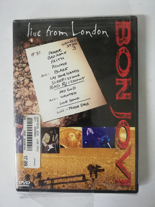 DVD BON JOVI - LIVE FROM LONDON