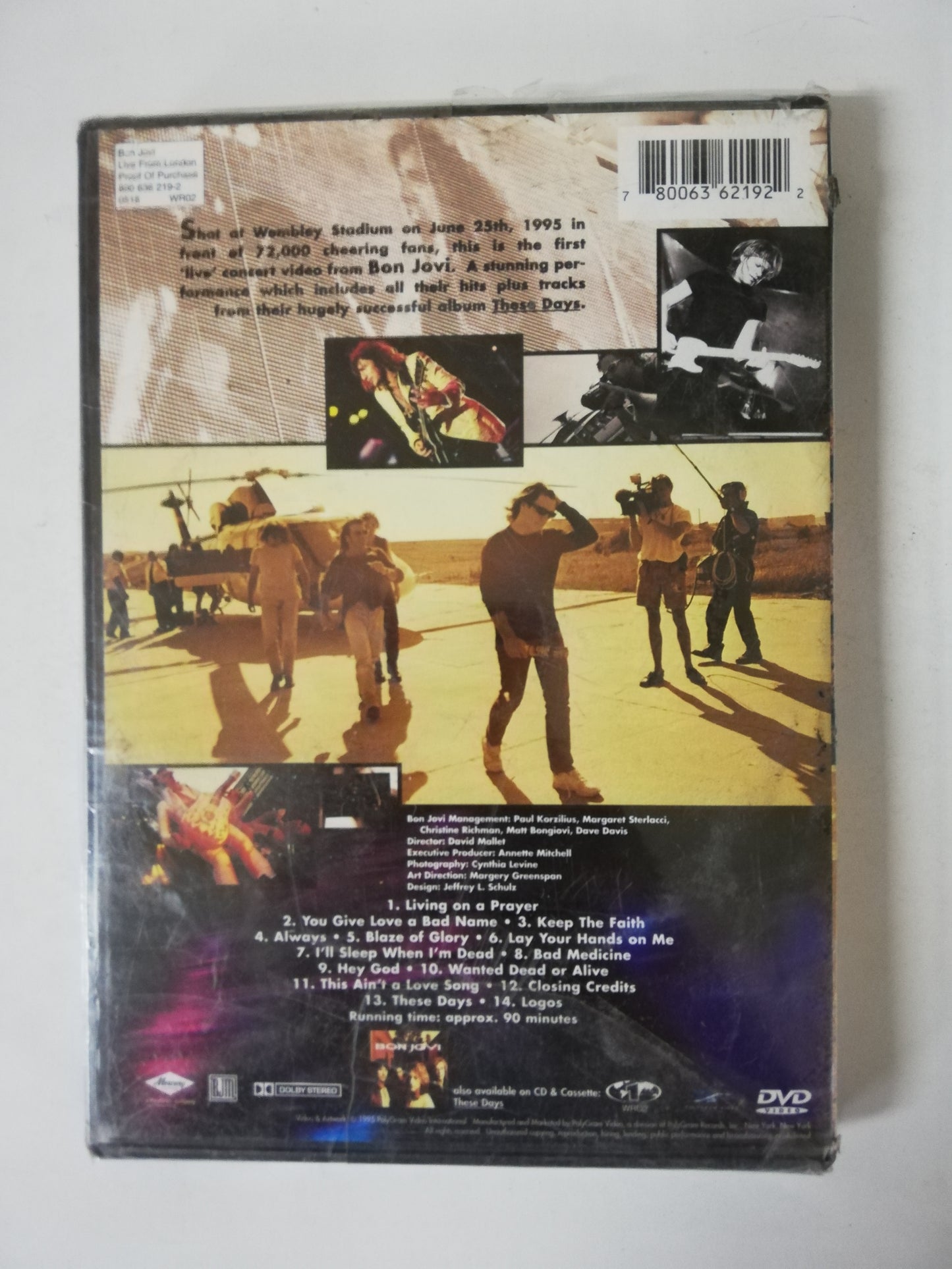 DVD BON JOVI - LIVE FROM LONDON