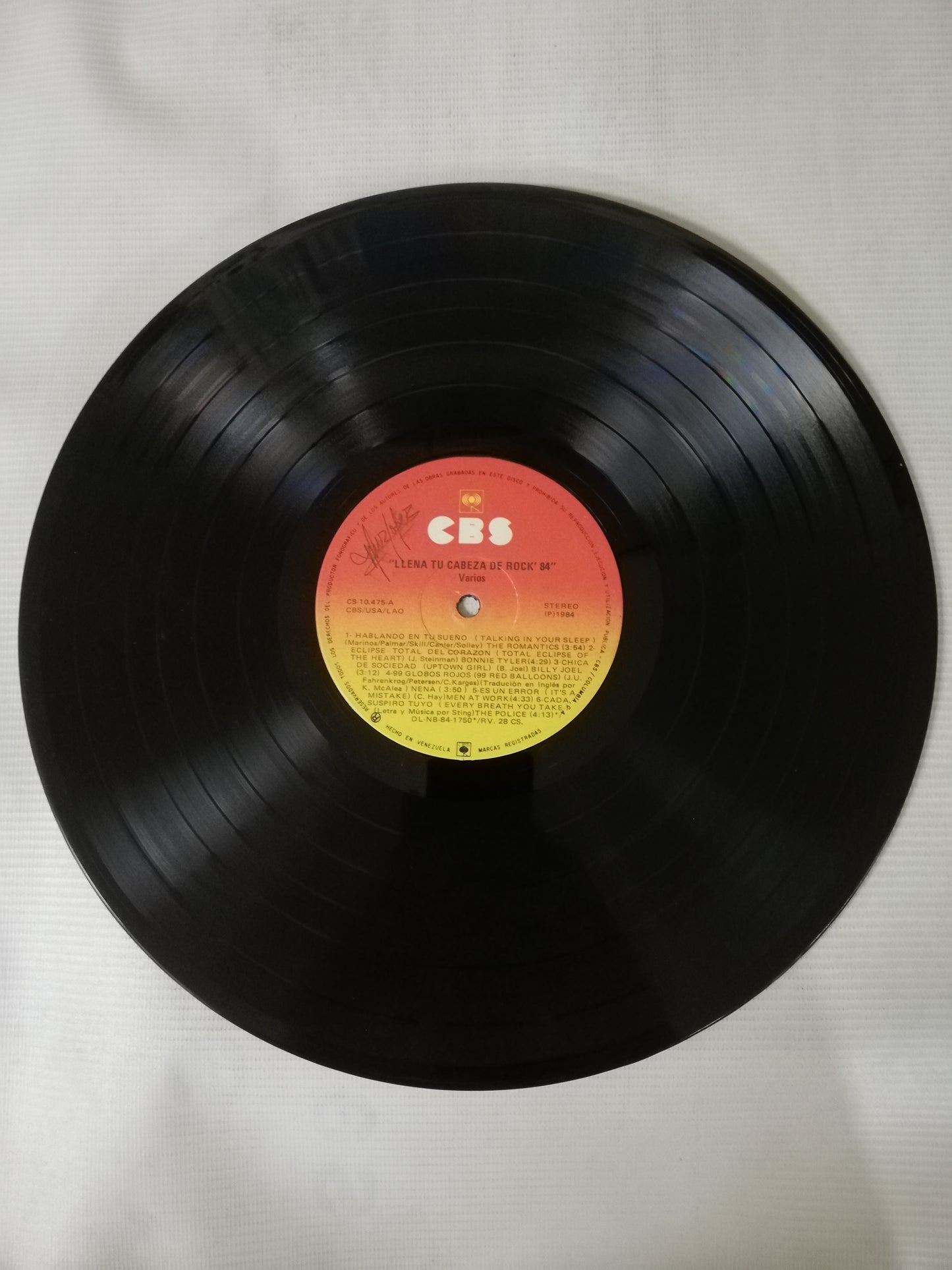 LP LLENA TU CABEZA DE ROCK - LLENA TU CABEZA DE ROCK ´84