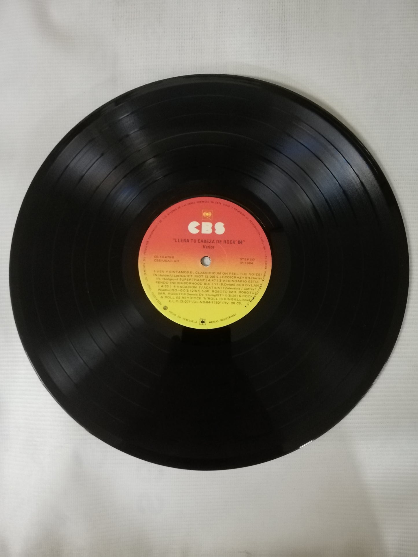 LP LLENA TU CABEZA DE ROCK - LLENA TU CABEZA DE ROCK ´84