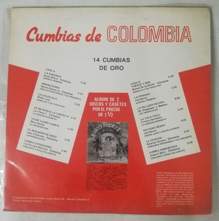LP CUMBIAS DE COLOMBIA - 14 CUMBIAS DE ORO