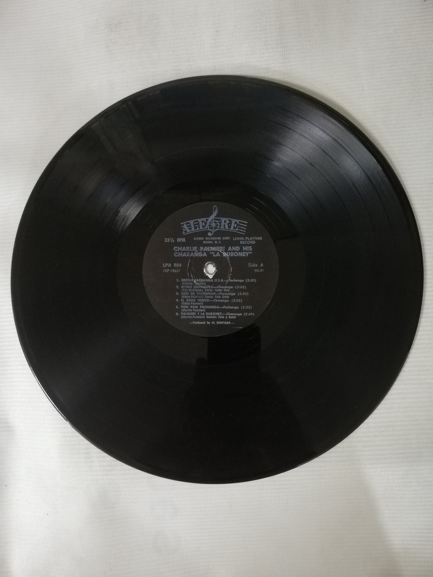 LP CHARLIE PALMIERI AND HIS CHARANGA "LA DUBONEY" - PACHANGA AT THE CARAVANA CLUB