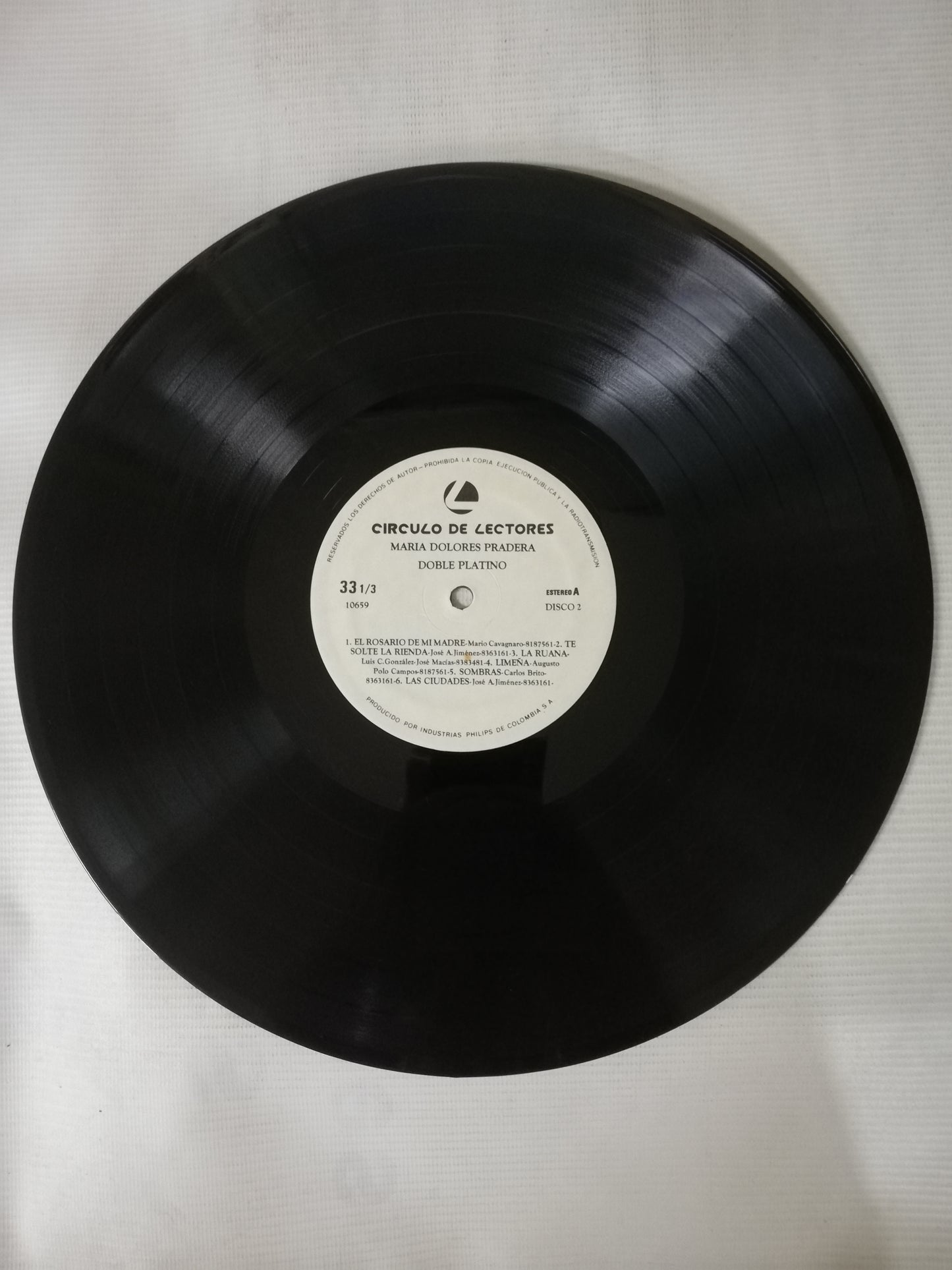 LP MARIA DOLORES PRADERA - COLECCIÓN DE PLATINO - VINYL X 2