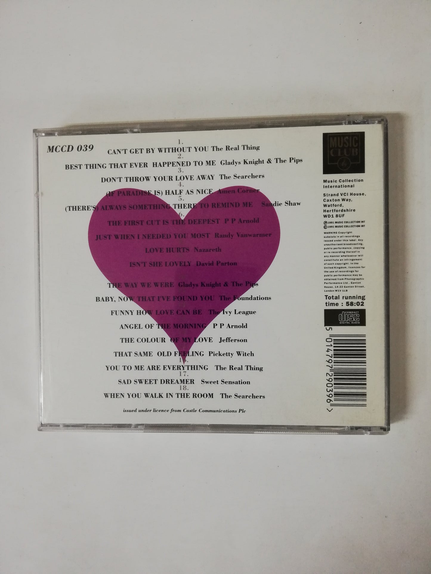 CD THE LOOK OF LOVE - 18 CLASSIC LOVE SONG