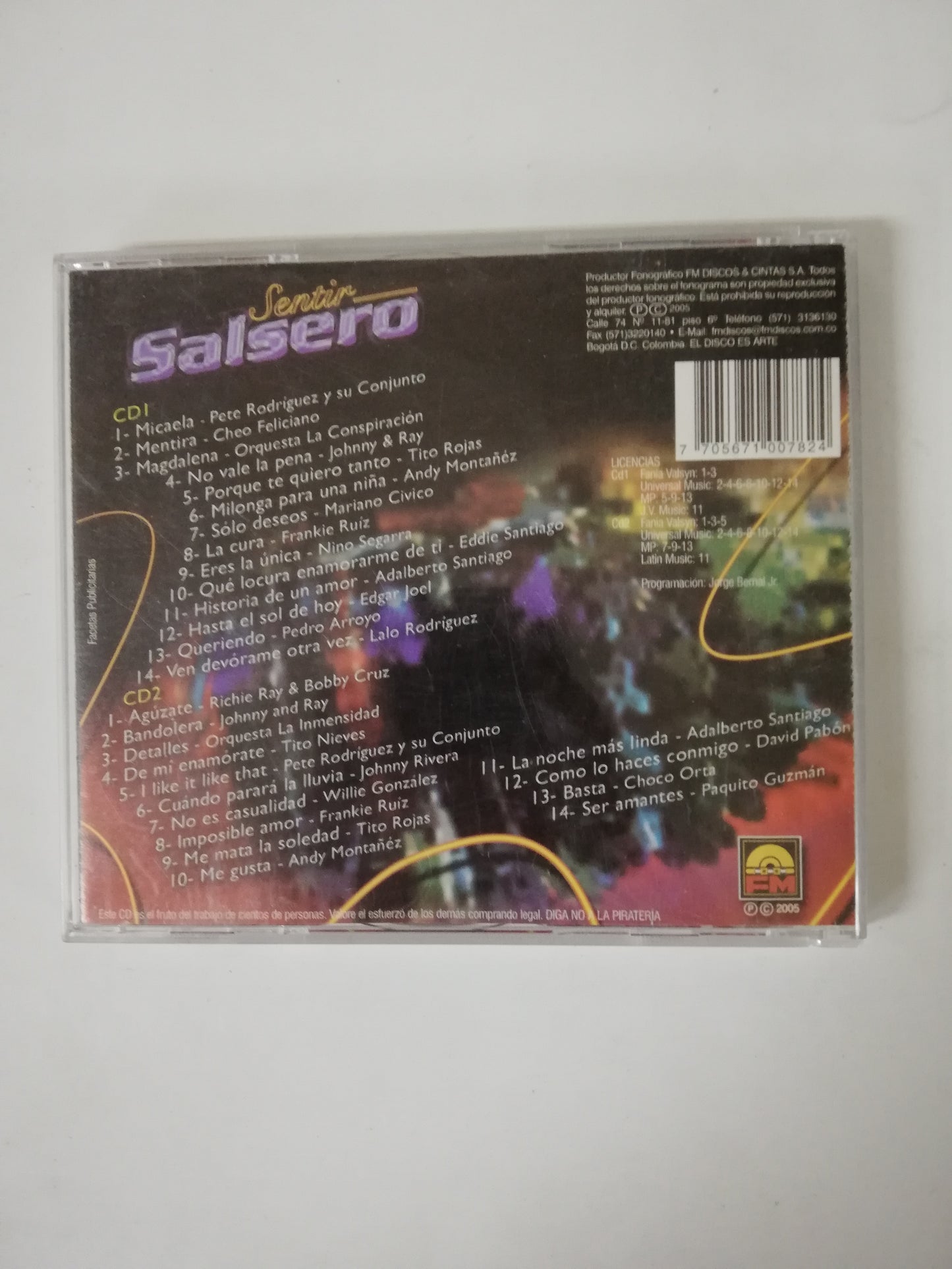 CD SENTIR SALSERO - VARIOS INTÉRPRETES - CD X 2
