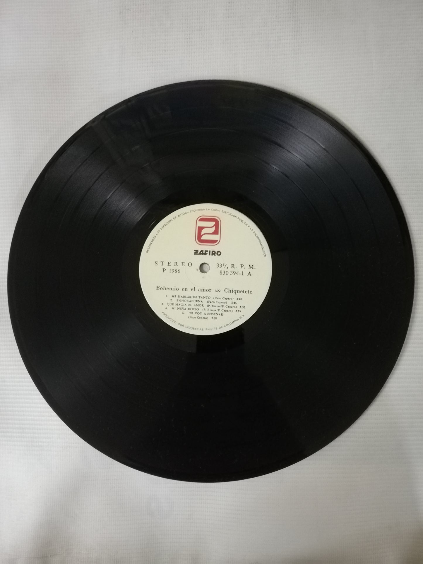 LP CHIQUETETE - BOHEMIO EN EL AMOR