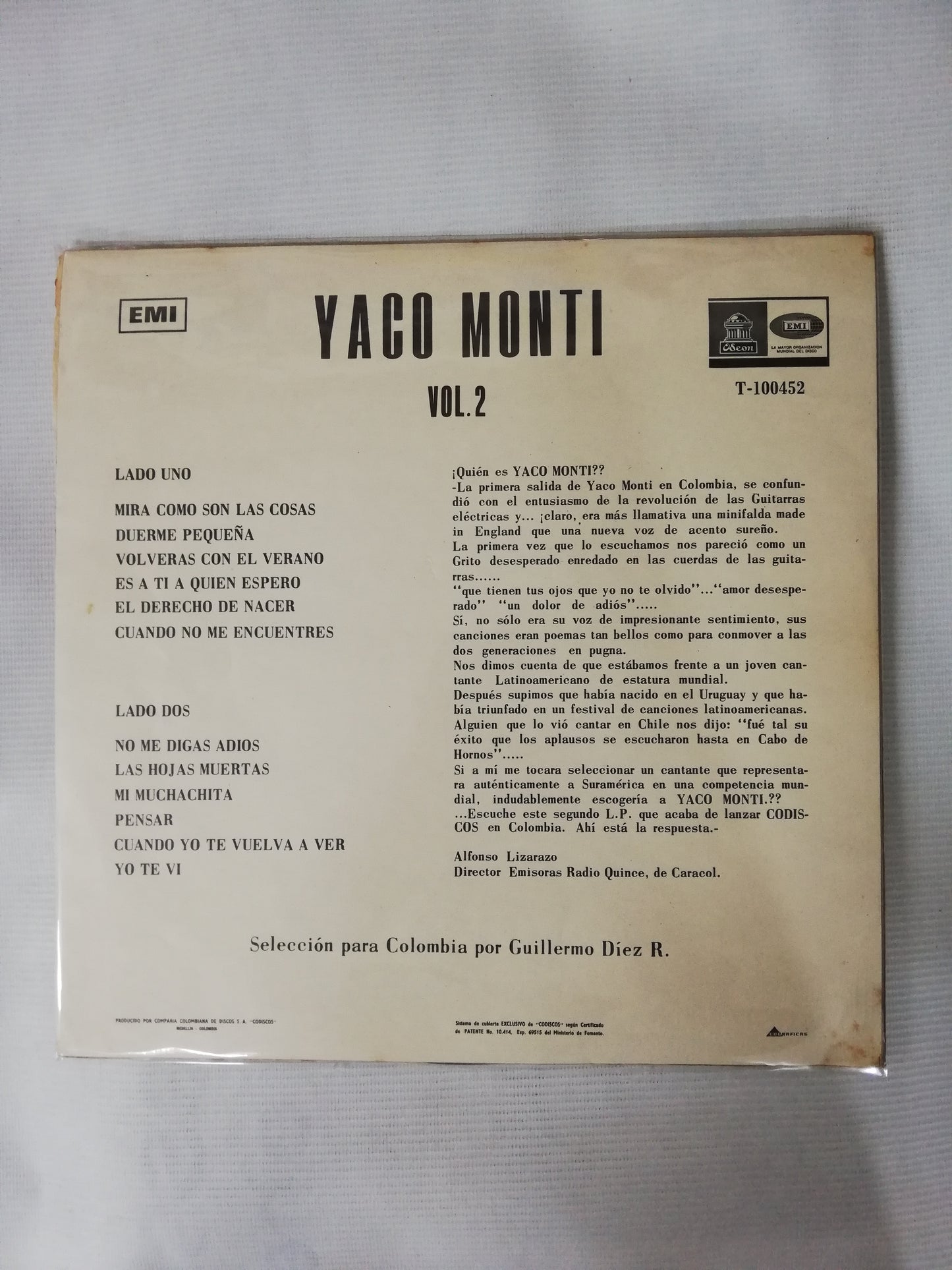 LP YACO MONTI - YACO MONTI VOL. 2