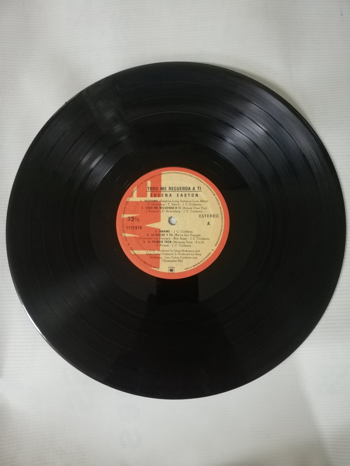 LP SHEENA EASTON - TODO ME RECUERDA A TI