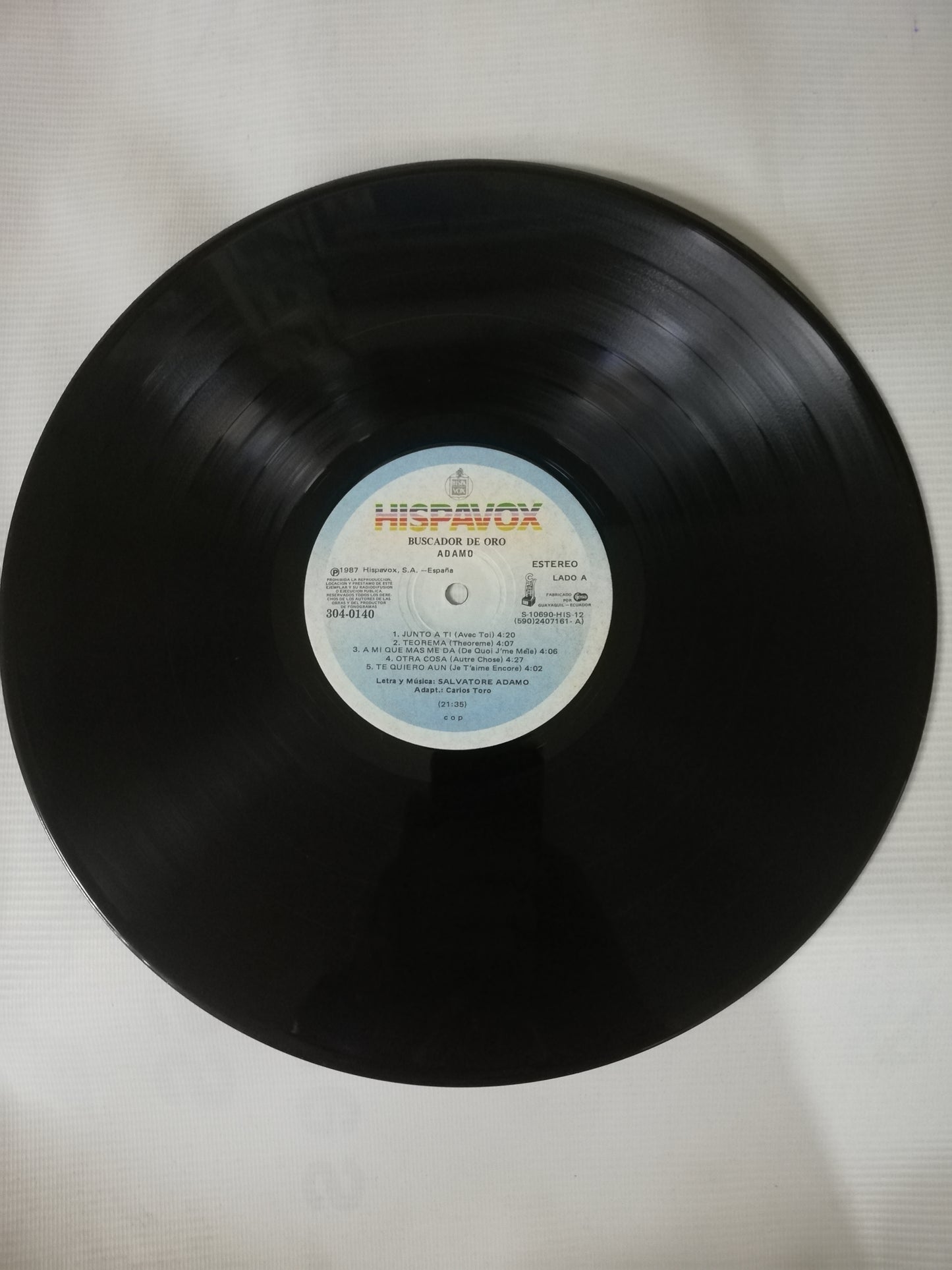 LP ADAMO - BUSCANDOR DE ORO