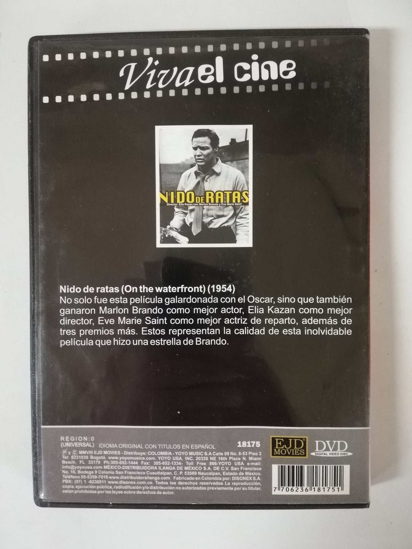 DVD NIDO DE RATAS - MARLON BRANDO
