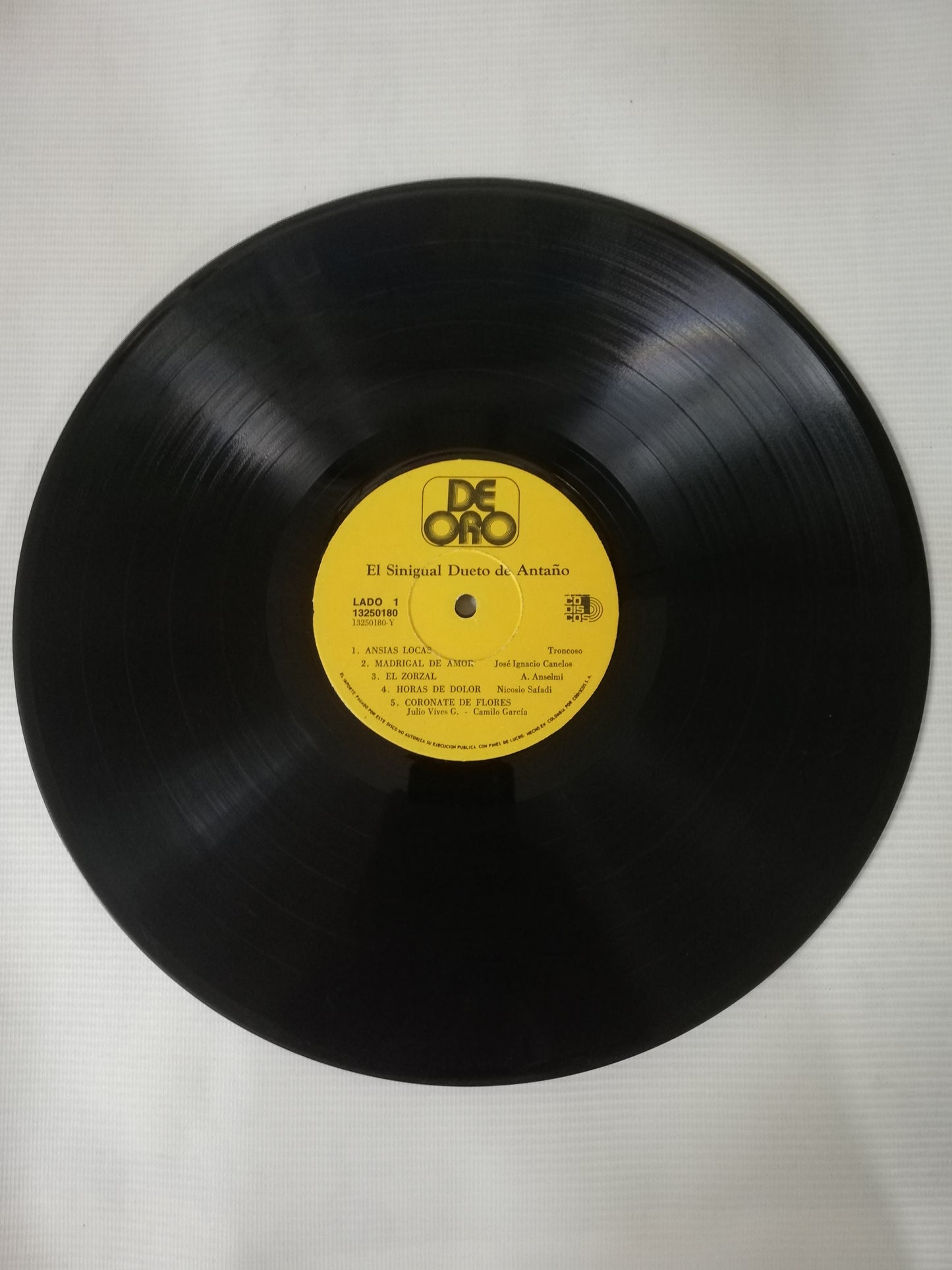 LP DUETO DE ANTAÑO - EL SINGULAR DUETO DE ANTAÑO