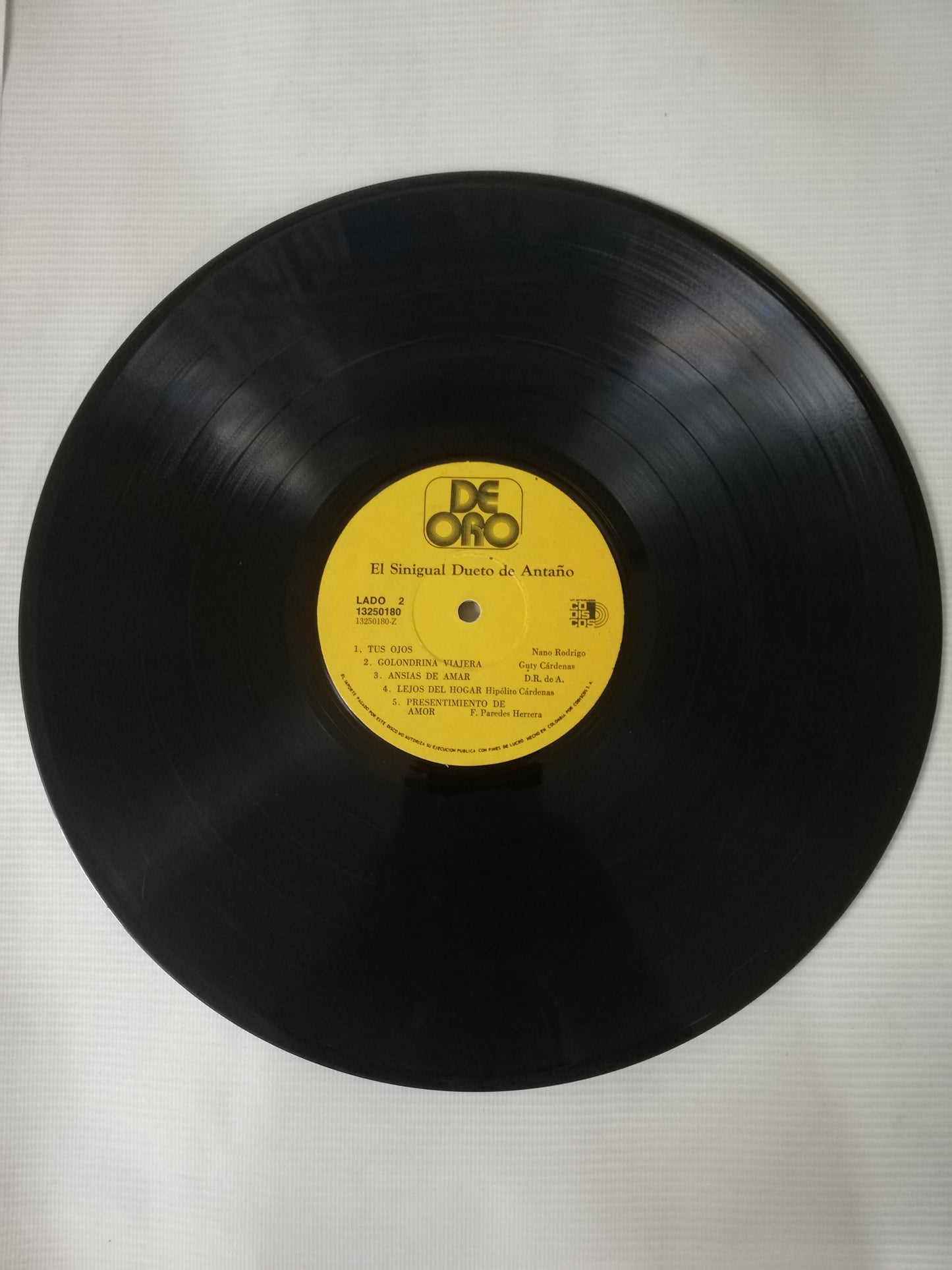 LP DUETO DE ANTAÑO - EL SINGULAR DUETO DE ANTAÑO