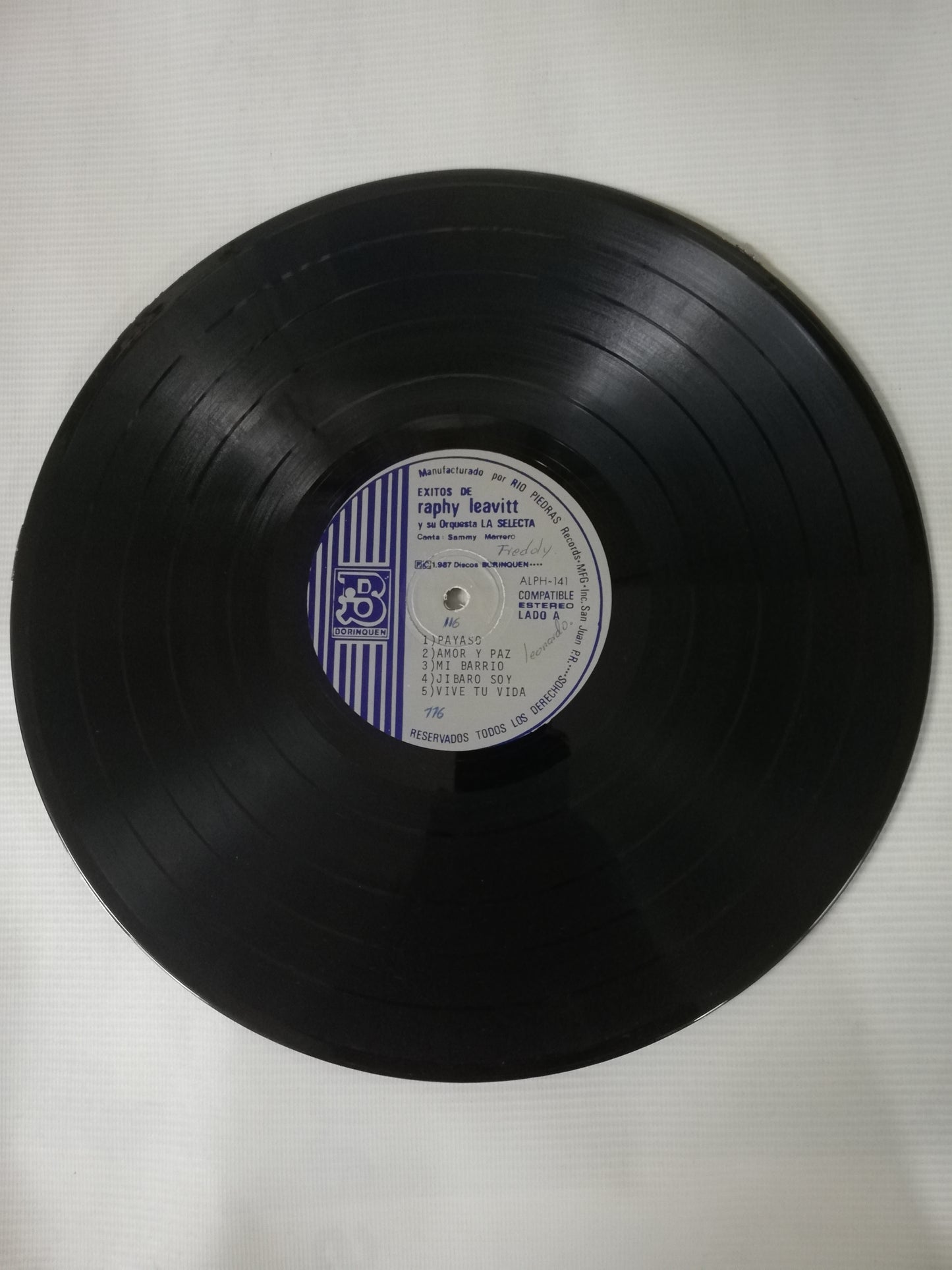 LP RAPHY LEAVITT Y SU ORQUESTA LA SELECTA - EXITOS DE RAPHY LEAVITT Y SU ORQUESTA LA SELECTA