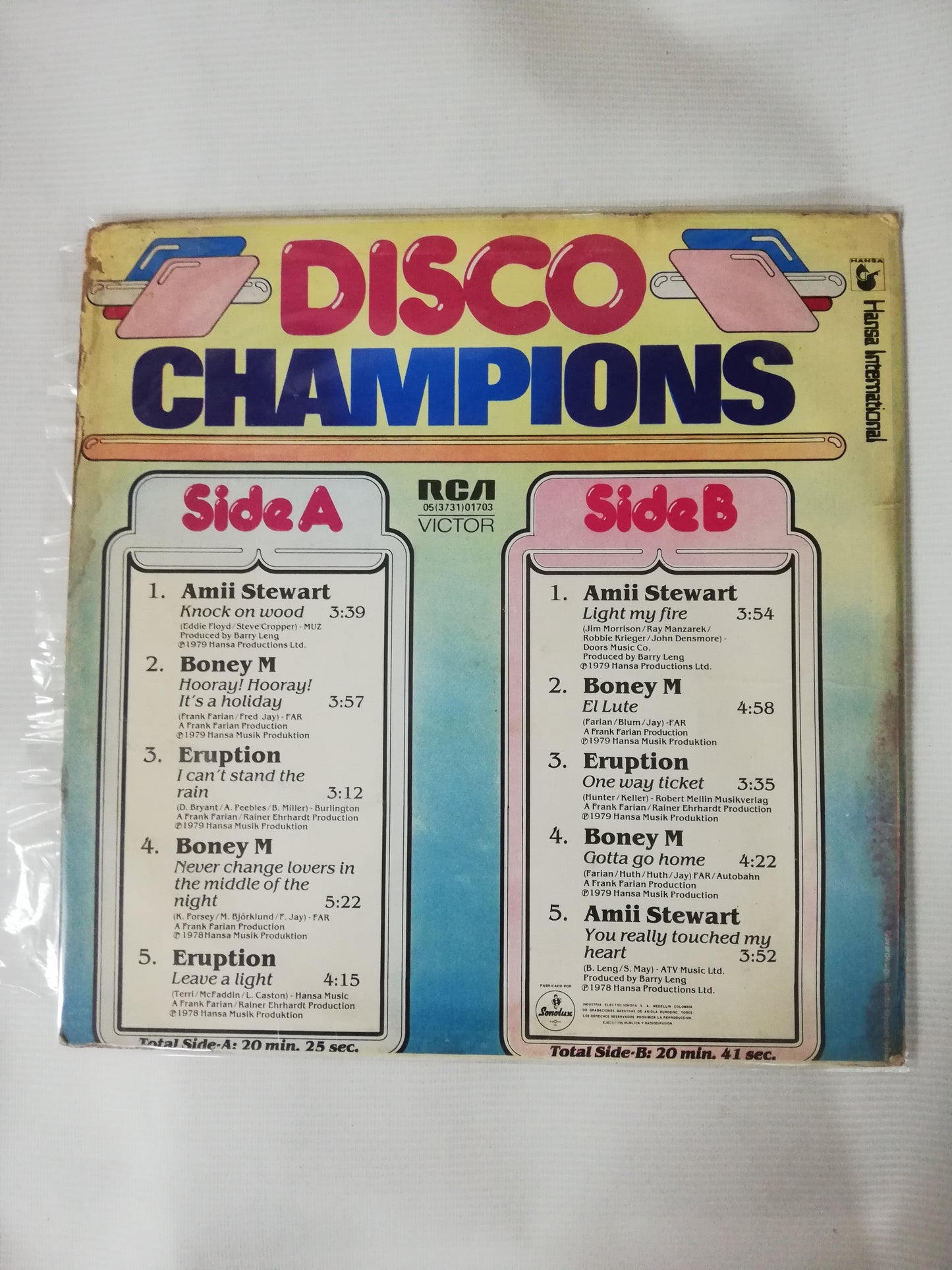 LP BONEY M / ERUPTION / AMII STEWART - DISCO CHAMPIONS
