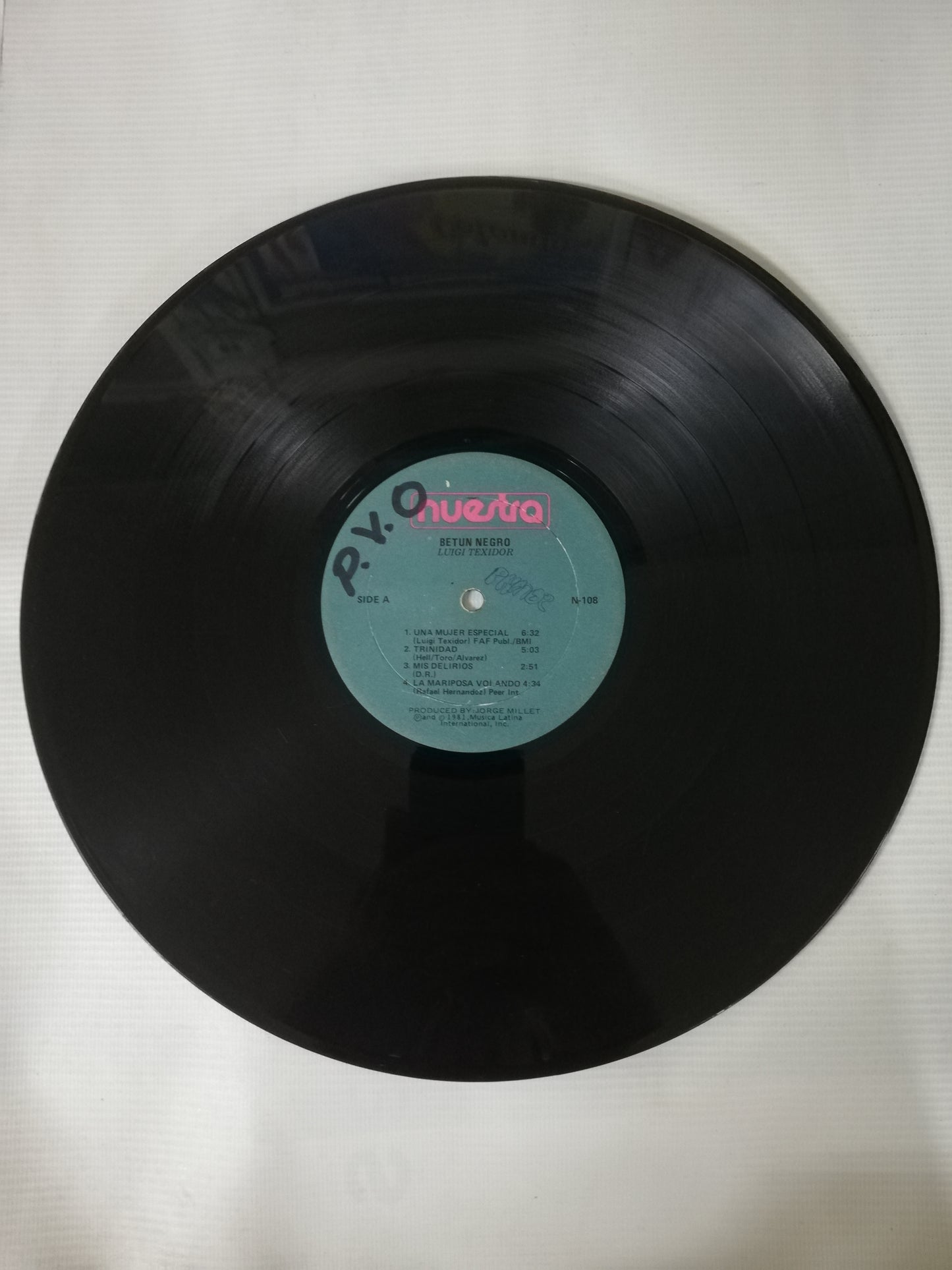 LP LUIGI TEXIDOR - BETUN NEGRO