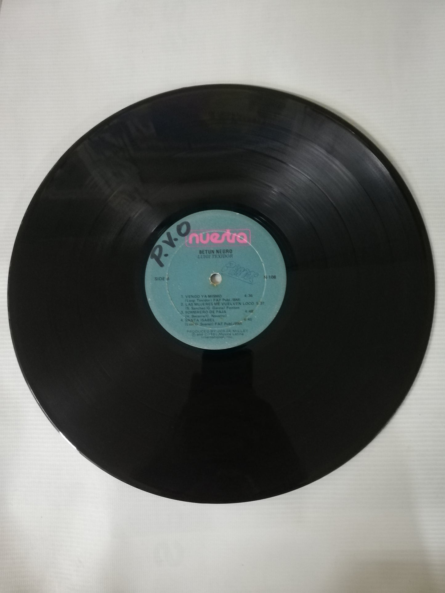 LP LUIGI TEXIDOR - BETUN NEGRO