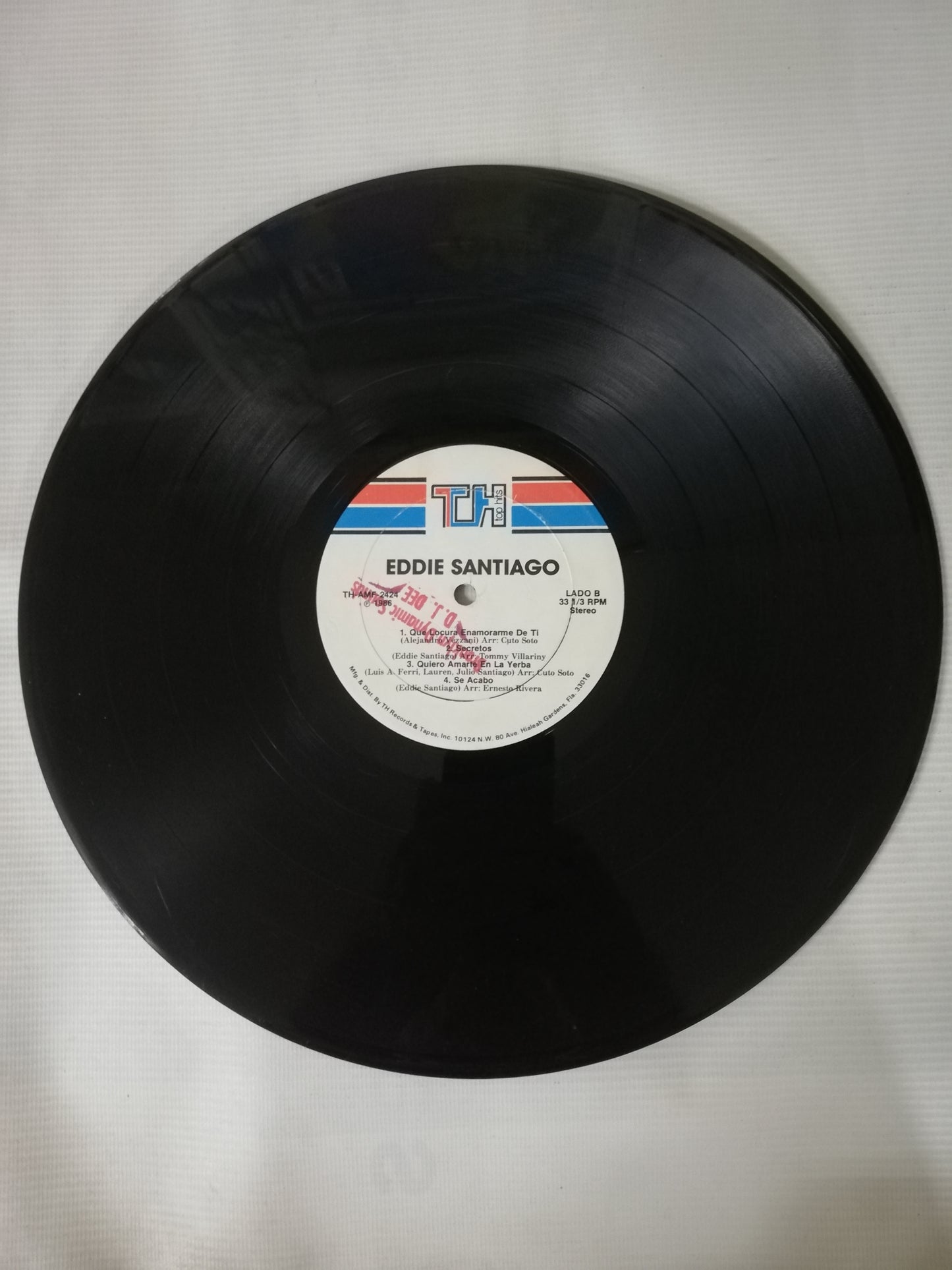 LP EDDIE SANTIAGO - ATREVIDO Y DIFERENTE