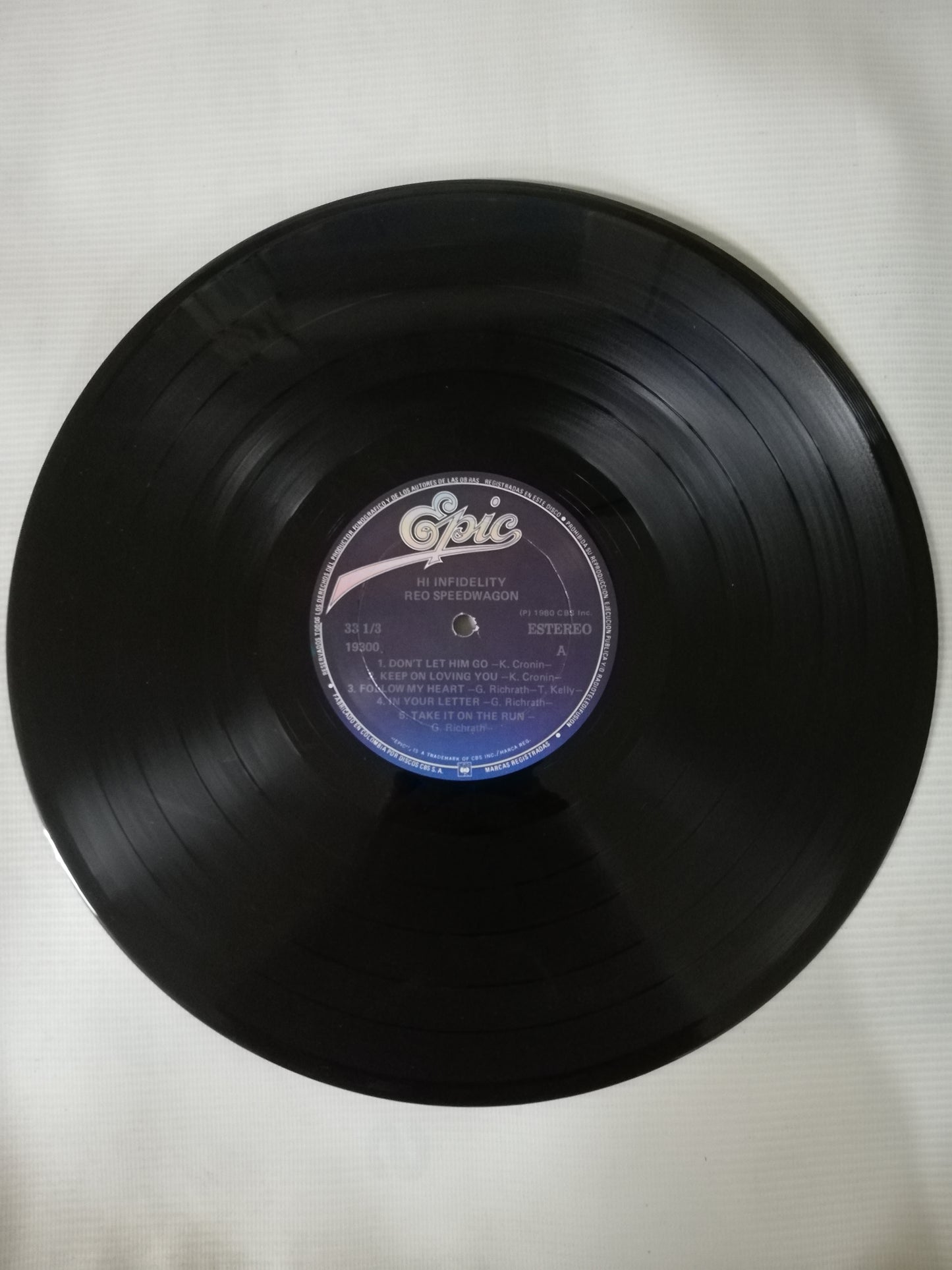 LP REO SPEEDWAGON - HI INFIDELITY