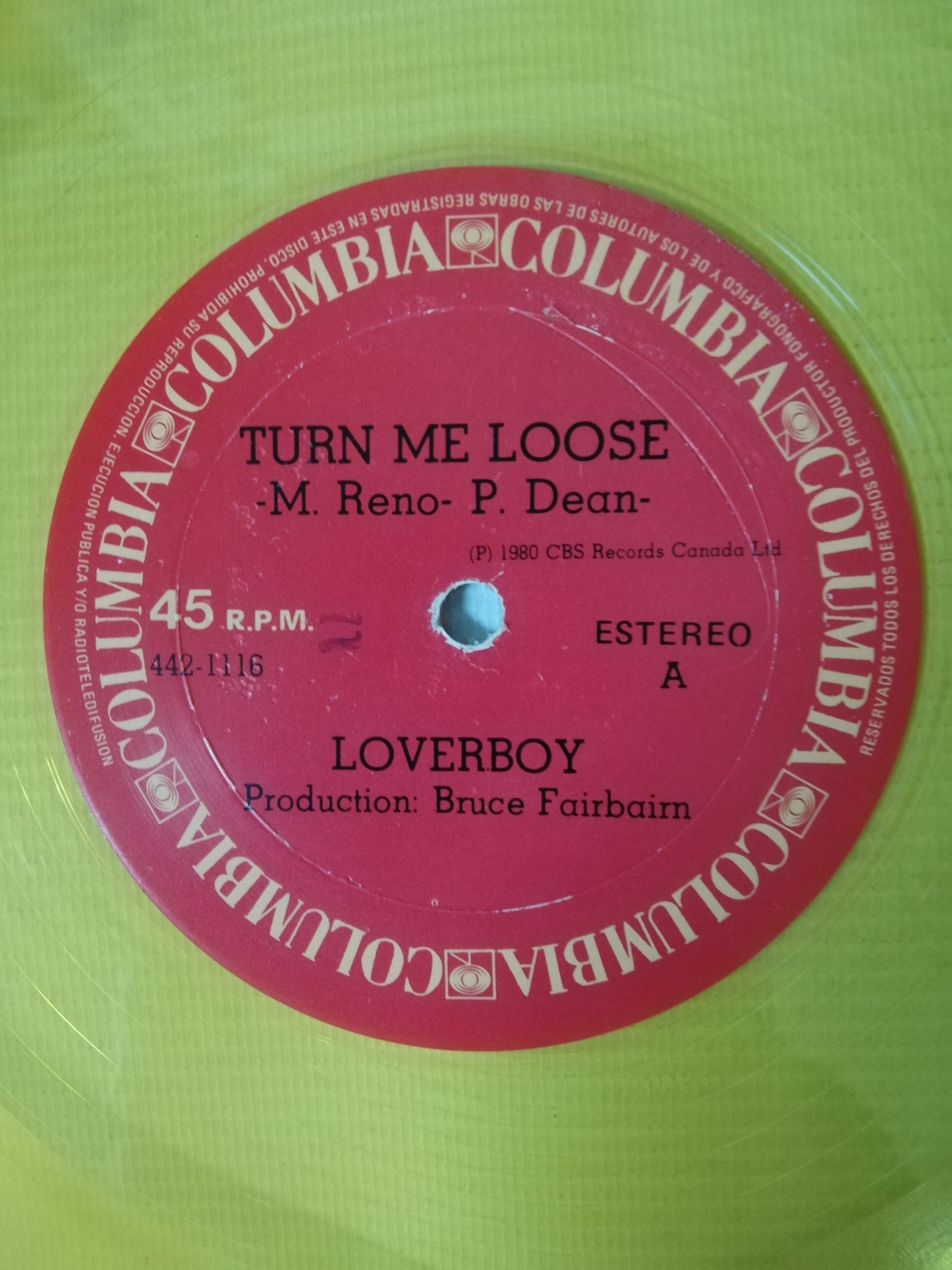 LP LOVERBOY - TURN ME LOOSE / THE KID IS HOT TONITE