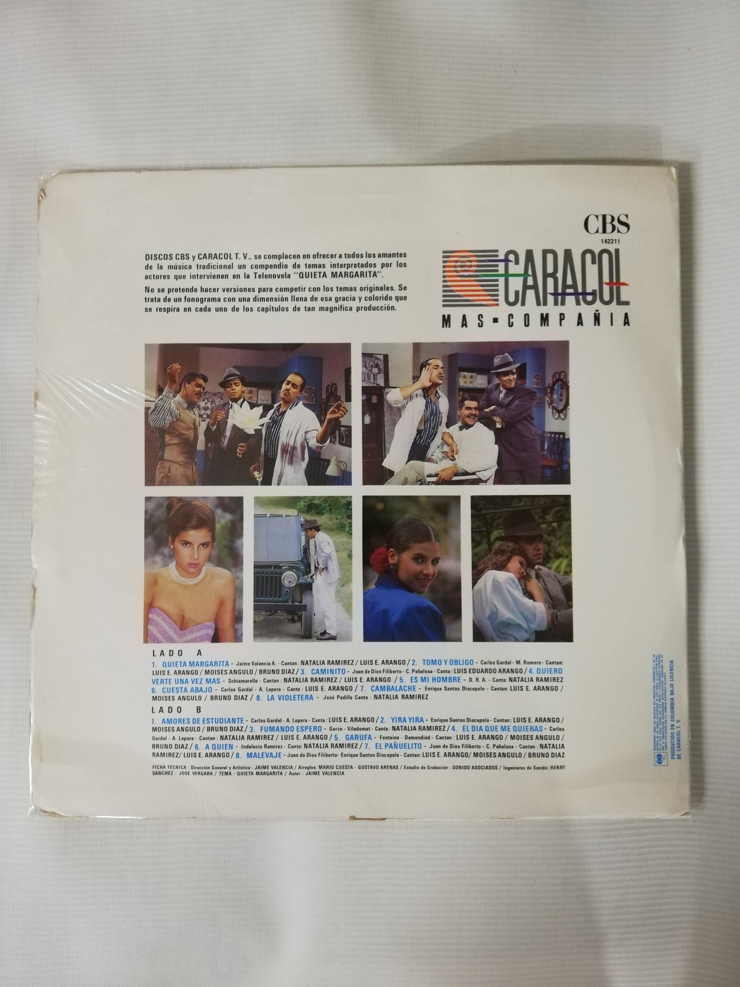 LP QUIETA MARGARITA - LAS MEJORES CACIONES DE LA TELENOVELA