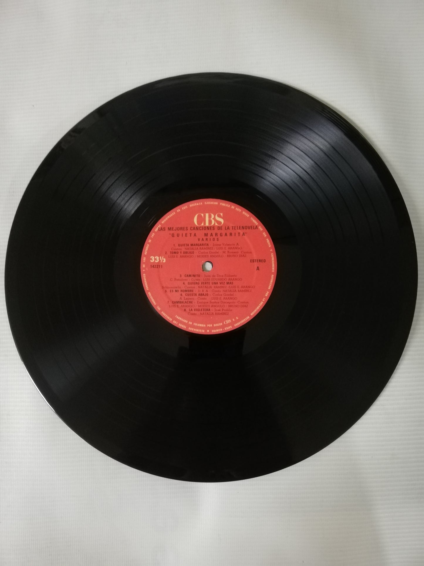 LP QUIETA MARGARITA - LAS MEJORES CACIONES DE LA TELENOVELA