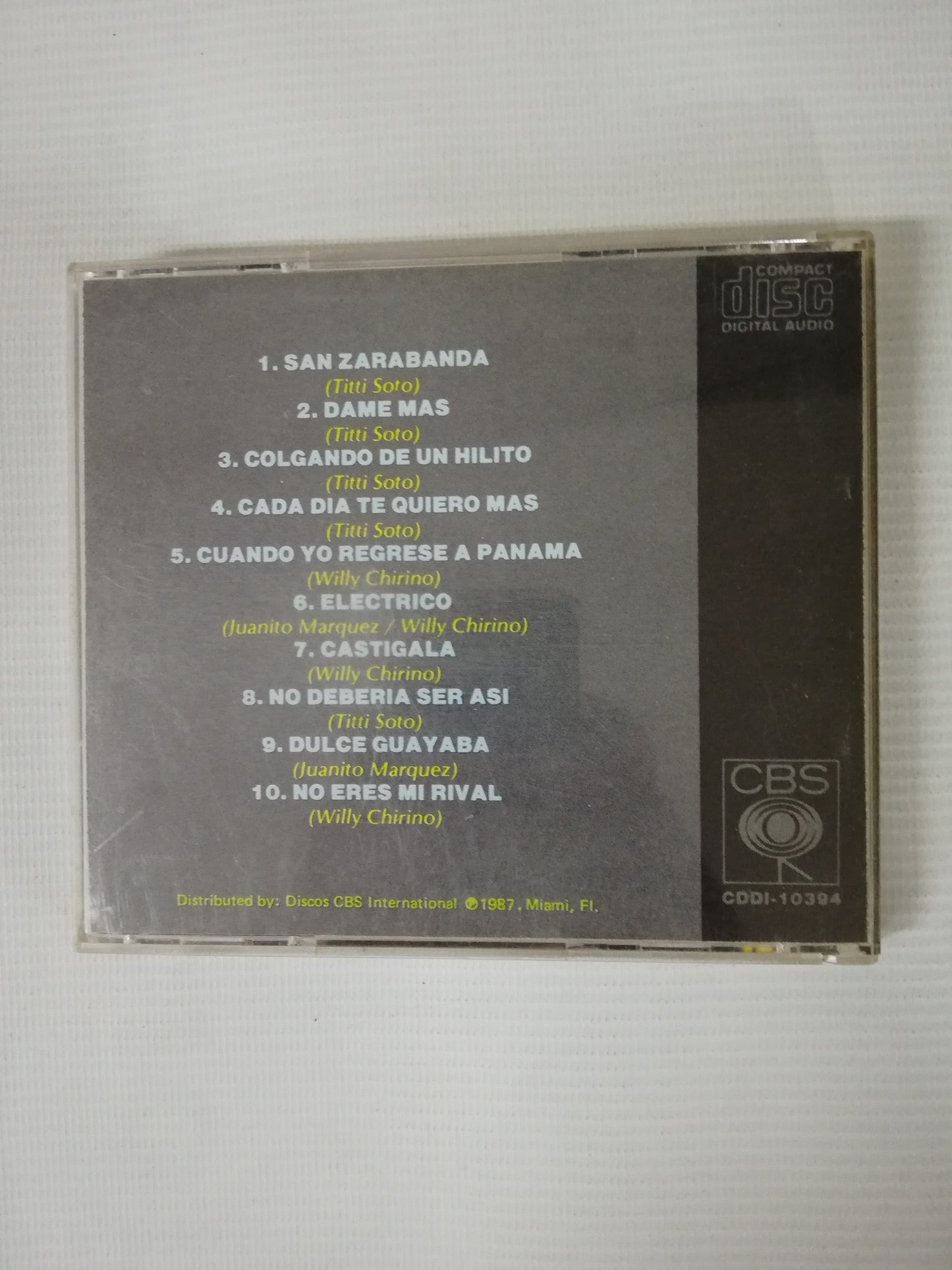 CD WILLY CHIRINO - ZARABANDA