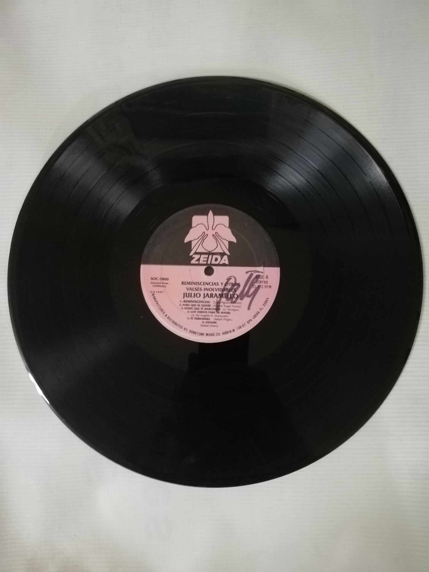 LP JULIO JARAMILLO - REMINISCENCIAS Y OTROS VALSES INOLVIDABLES