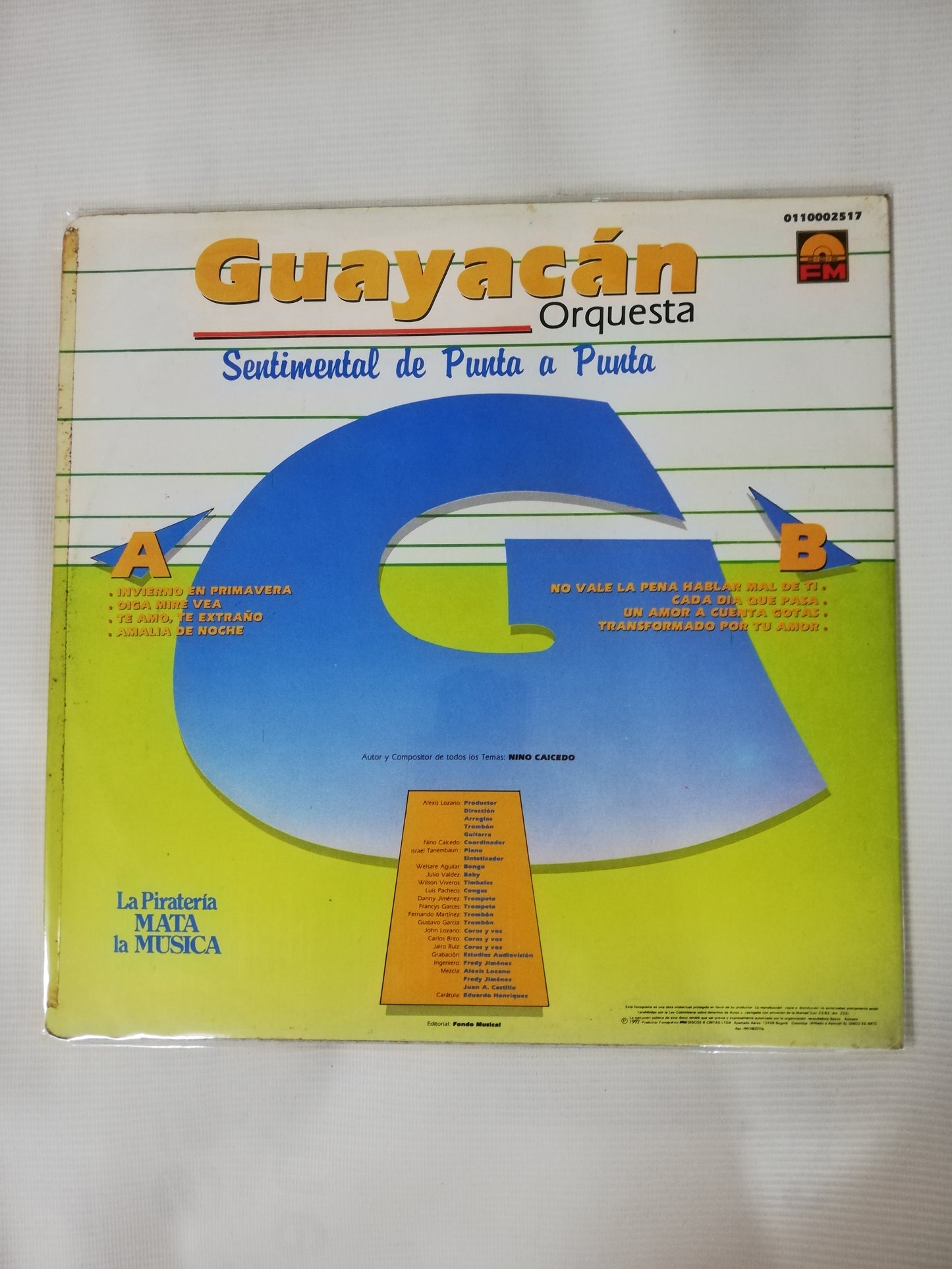 LP GUAYACÁN ORQUESTA - SENTIMENTAL DE PUNTA A PUNTA