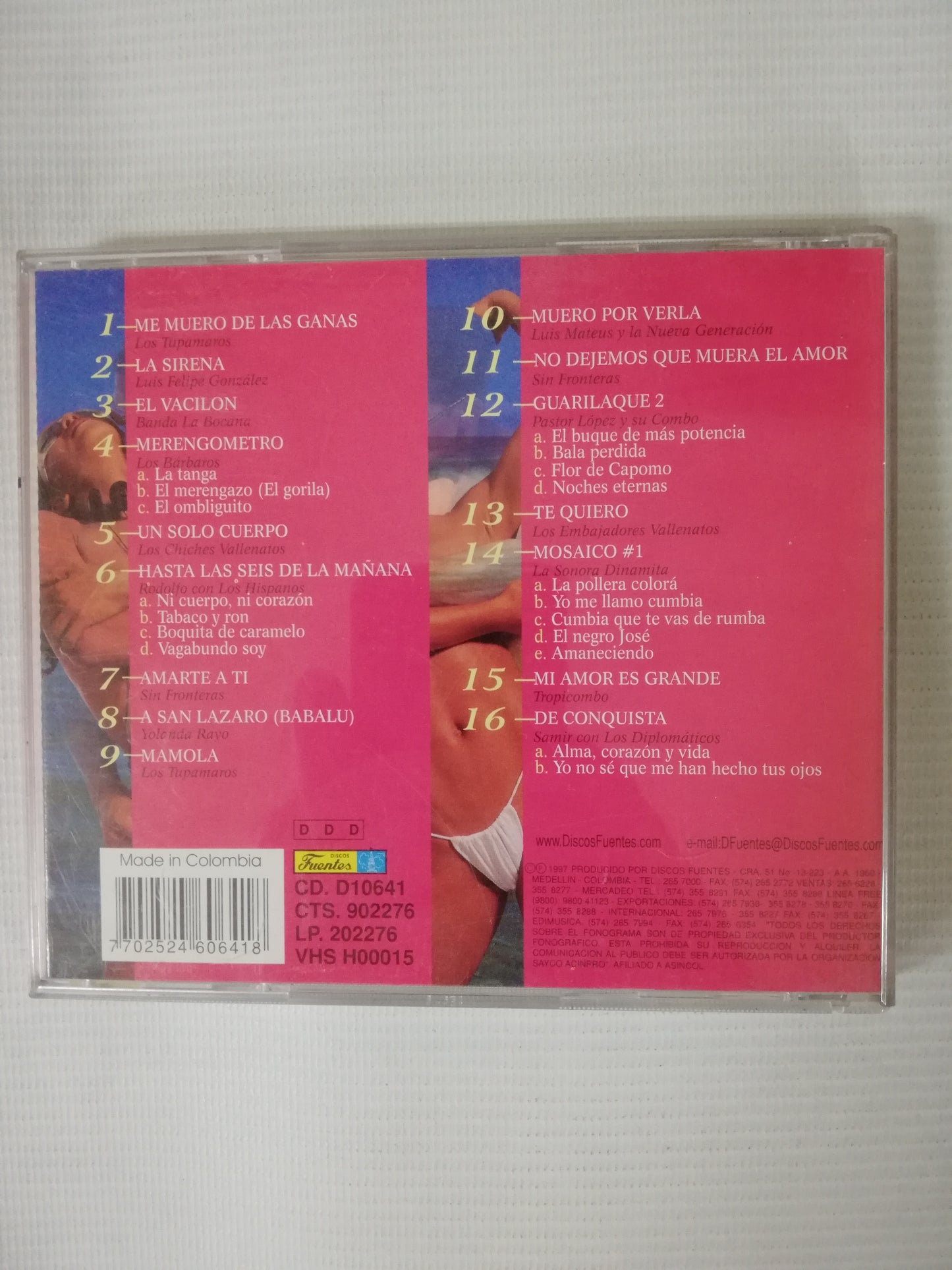 CD 14 CAÑONAZOS BAILABLES - 14 CAÑONAZOS BAILABLES VOL. 37