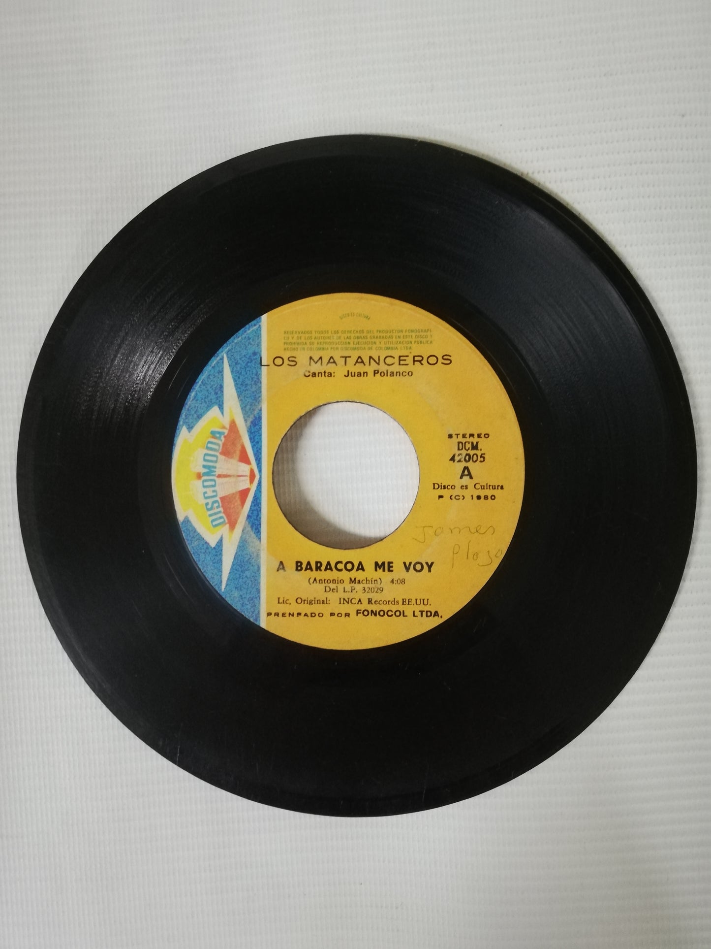 VINILO LOS MATANCEROS - A BARACOA ME VOY / LA ARROLLADERA