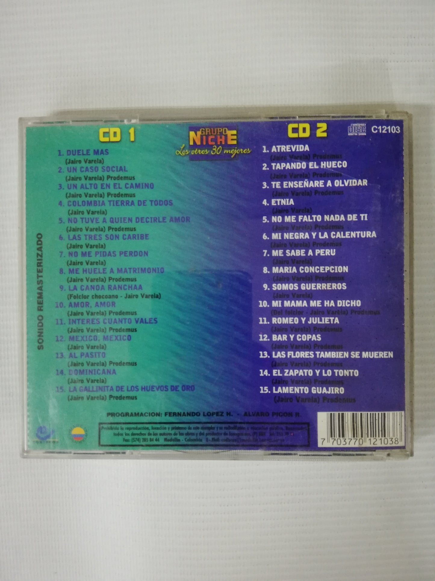 CD GRUPO NICHE - LOS OTROS 30 MEJORES - CD X 2