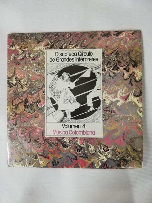 LP MÚSICA COLOMBIANA - DISCOTECA CIRCULO DE GRANDES INTÉRPRETES VOL. 4