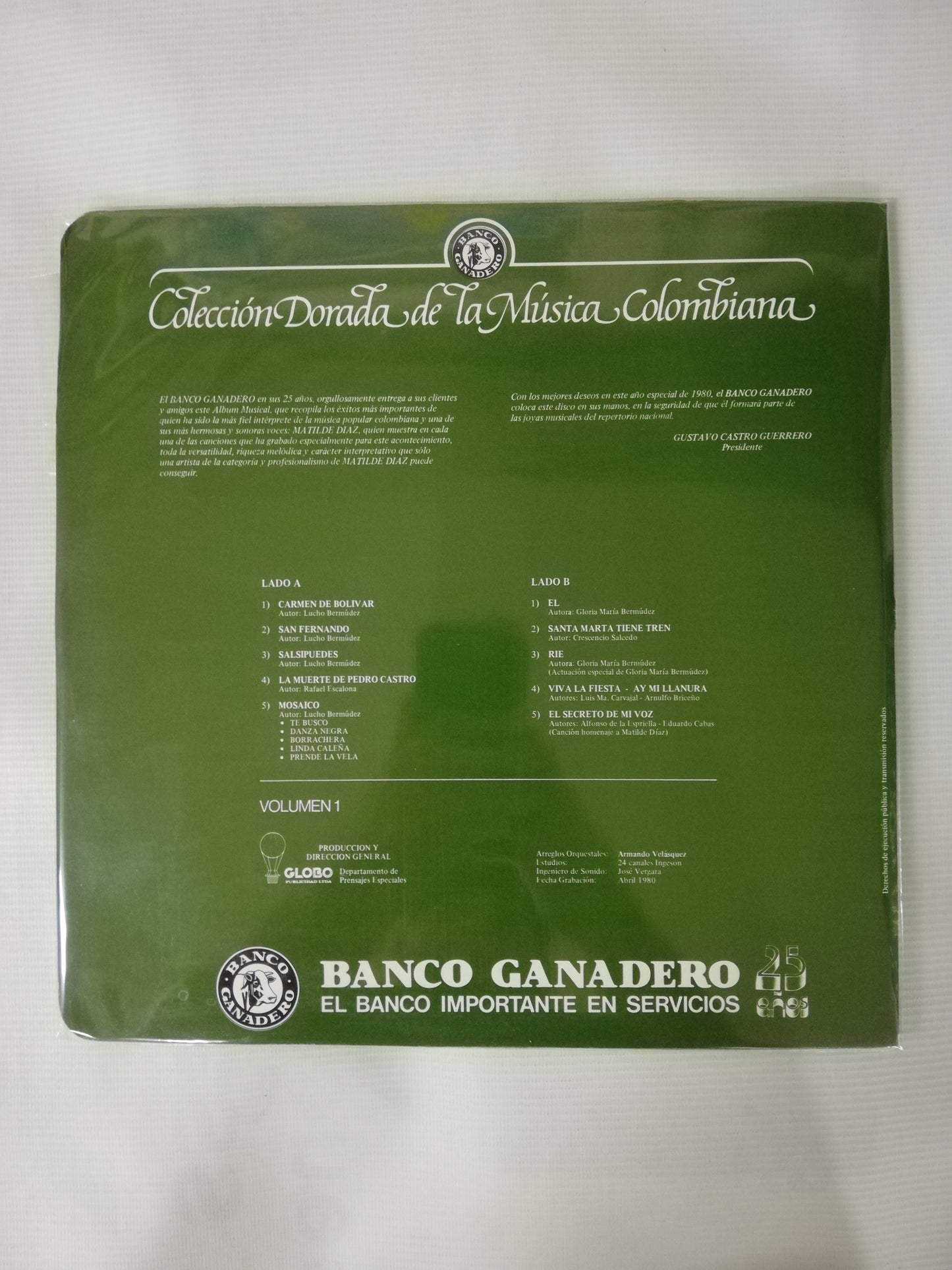 LP MATILDE DIAZ - UN HOMENAJE DEL BANCO GANADERO
