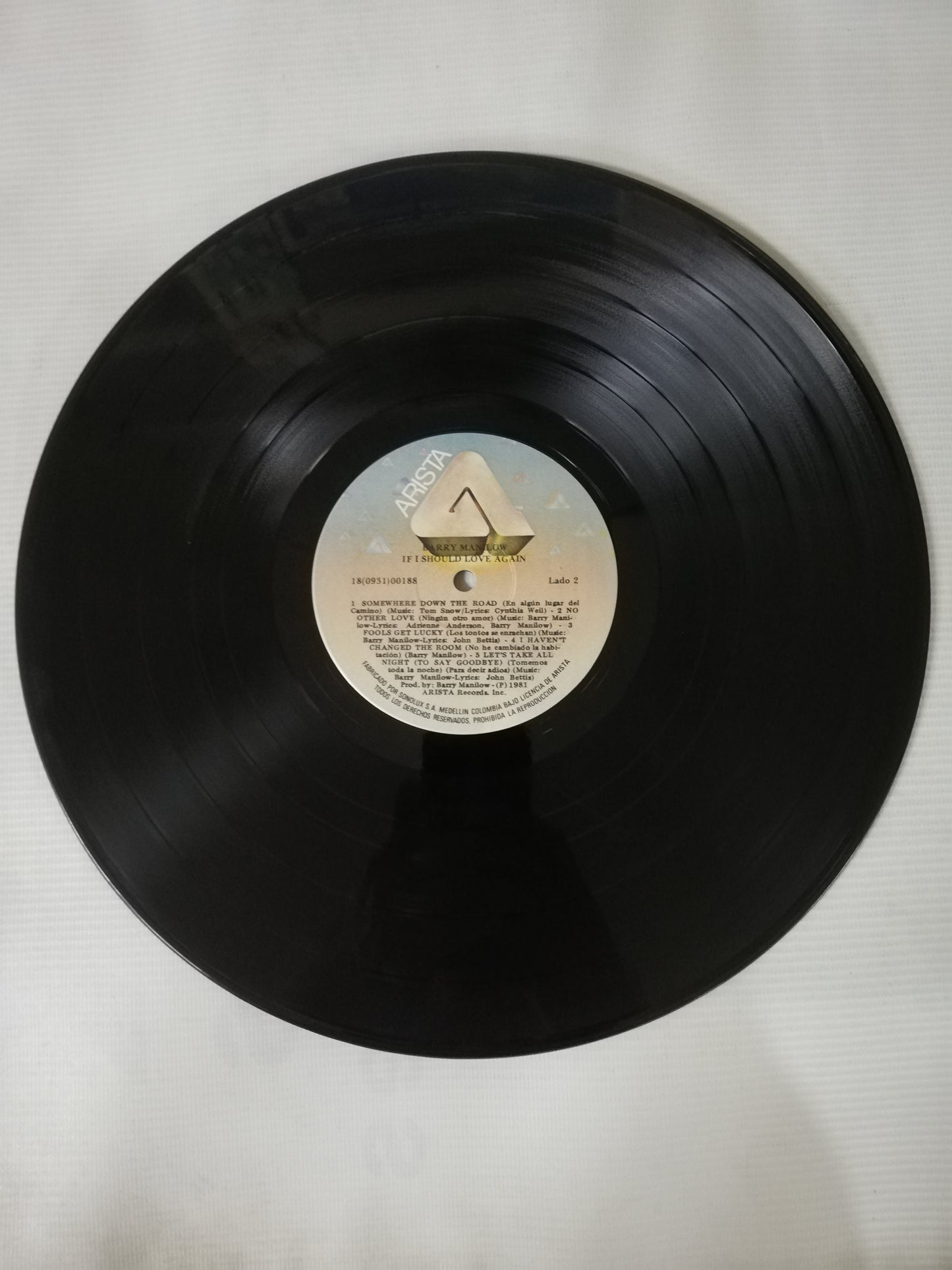 LP BARRY MANILOW - IF I SHOULD LOVE AGAIN