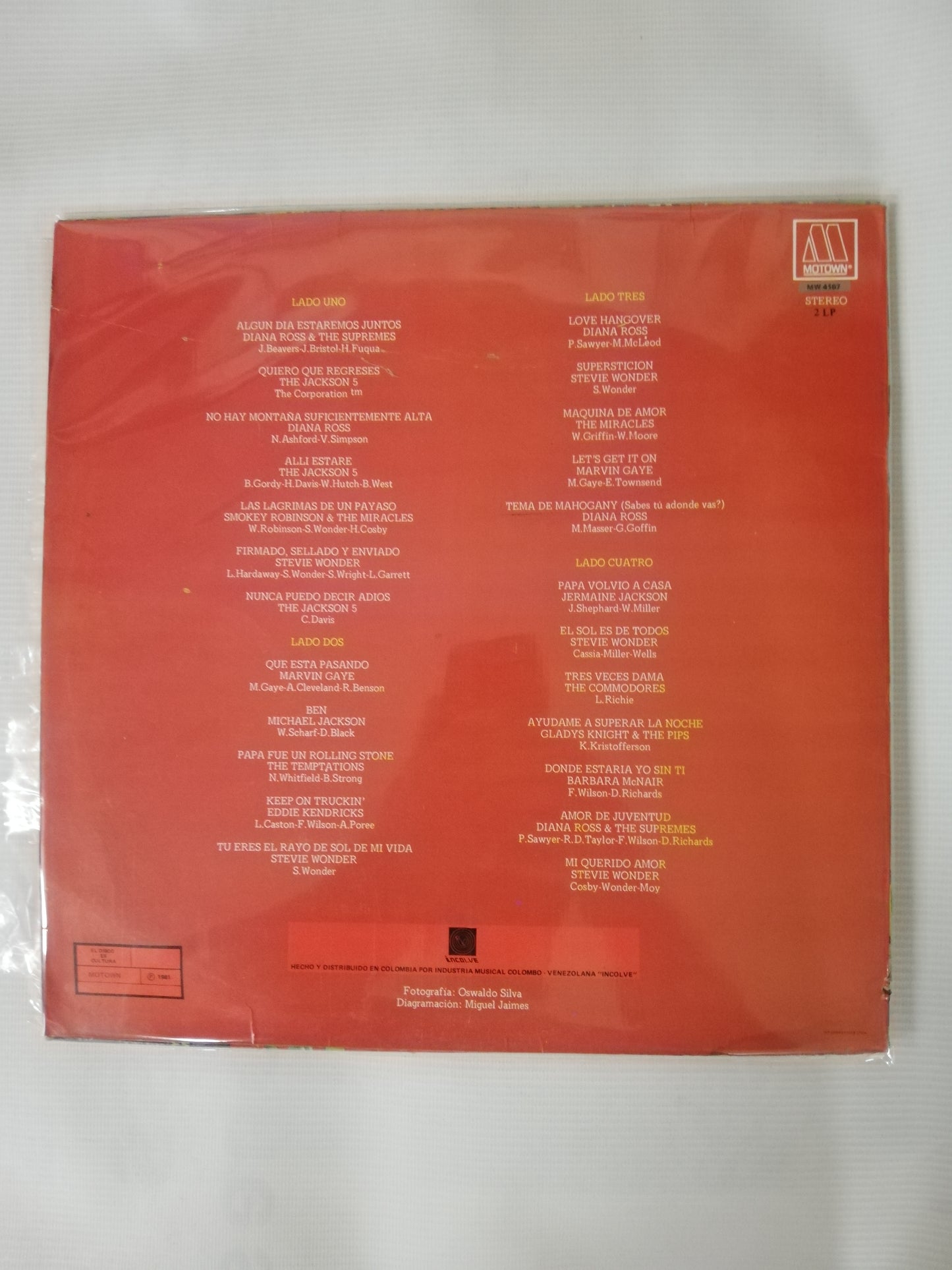 LP 20 AÑOS DE EXITOS DE MOTOWN - VARIOS INTÉRPRETES - VINYL X 2