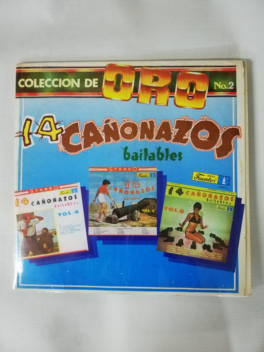 LP 14 CAÑONAZOS BAILABLES - COLECCIÓN DE ORO No. 2 - VINYL X 3