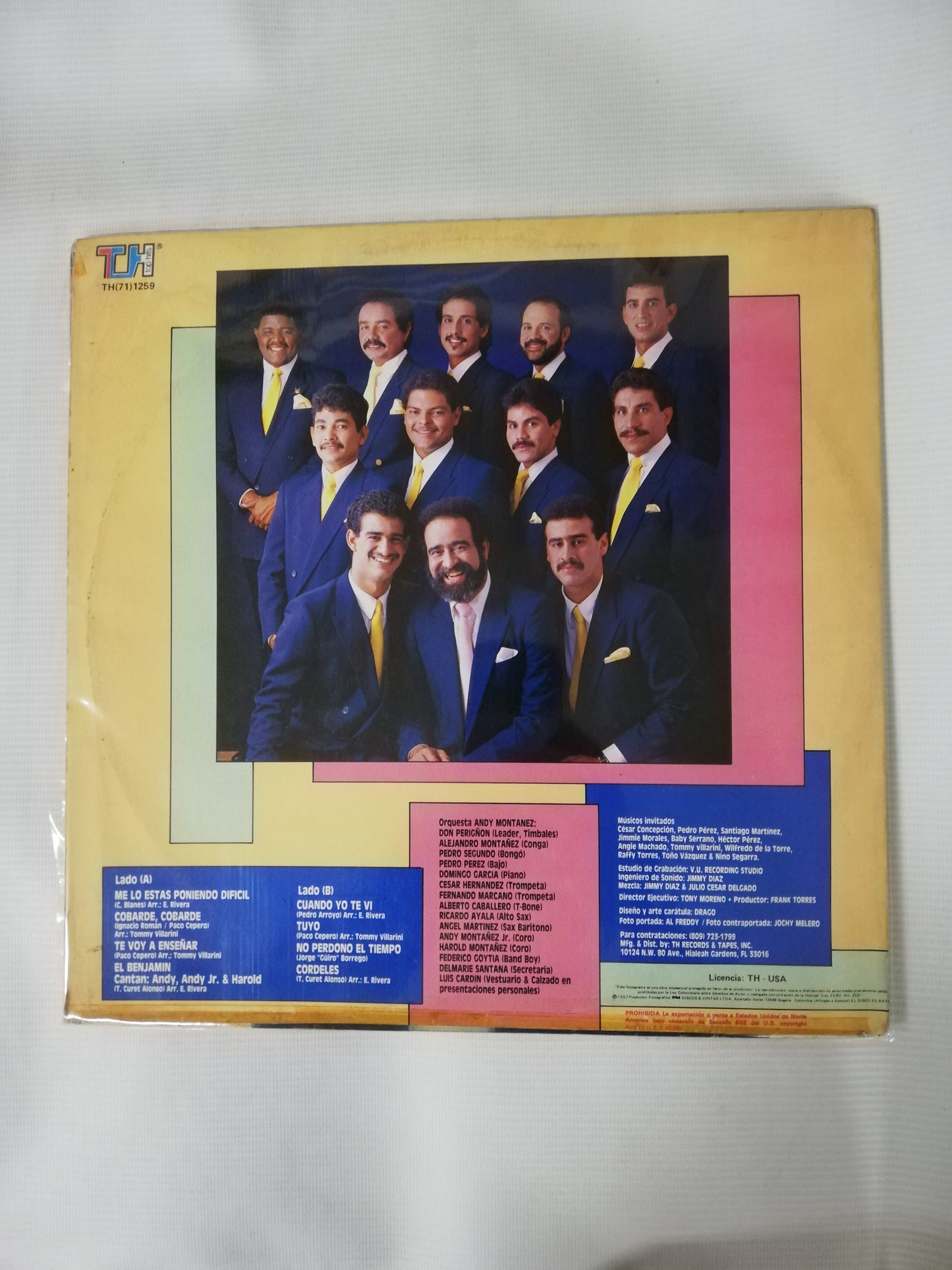 LP ANDY MONTAÑEZ Y SU ORQUESTA - MEJOR ACOMPAÑADO QUE NUNCA