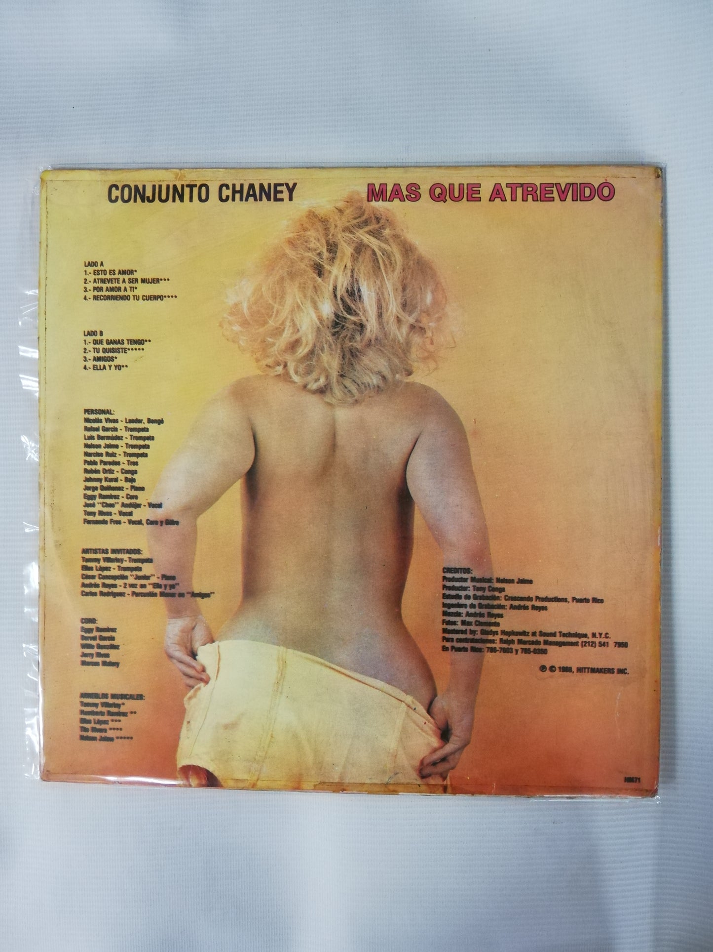LP CONJUNTO CHANEY - MÁS QUE ATREVIDO!