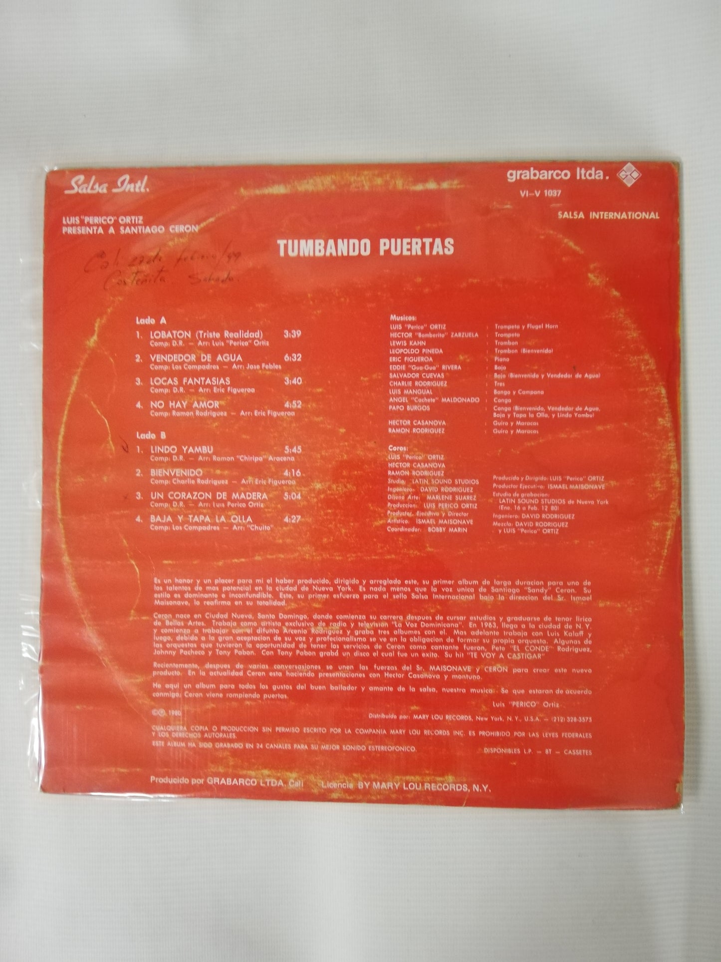 LP SANTIAGO CERON - TUMBANDO PUERTAS