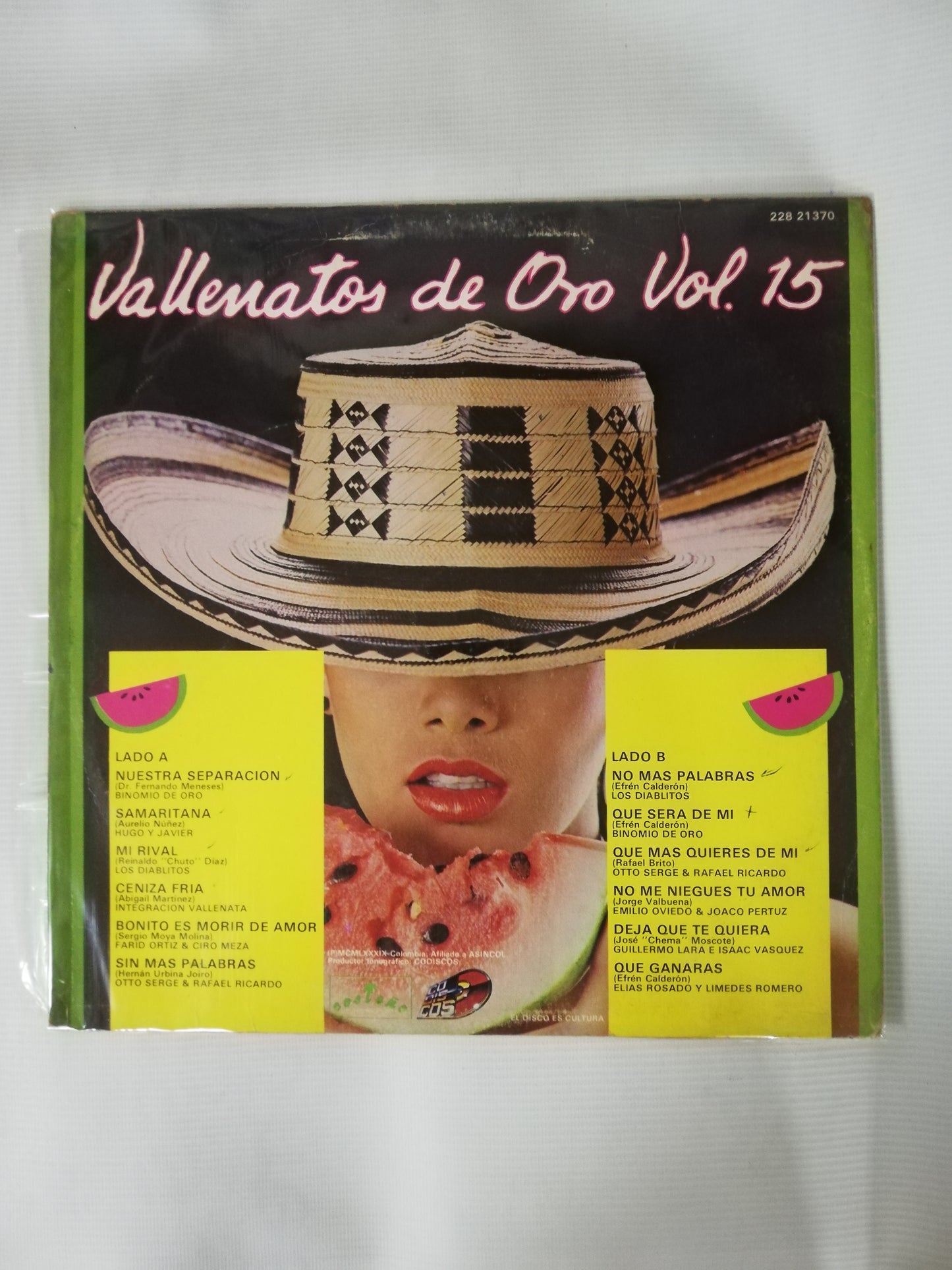 LP VALLENATOS DE ORO - VALLENATOS DE ORO VOL. 15