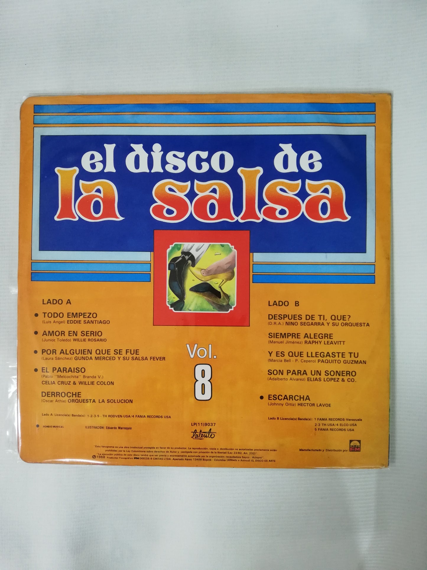 LP EL DISCO DE LA SALSA - EL DISCO DE LA SALSA VOL. 8