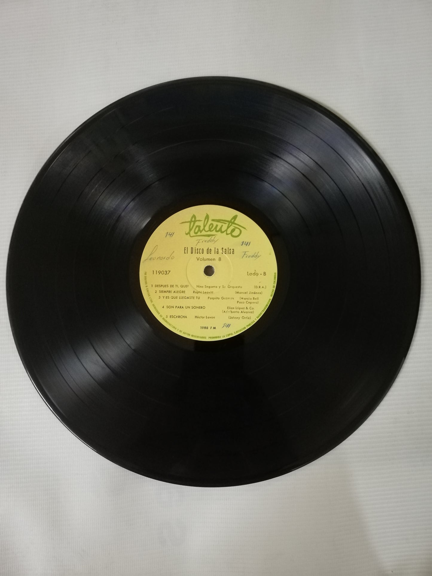 LP EL DISCO DE LA SALSA - EL DISCO DE LA SALSA VOL. 8