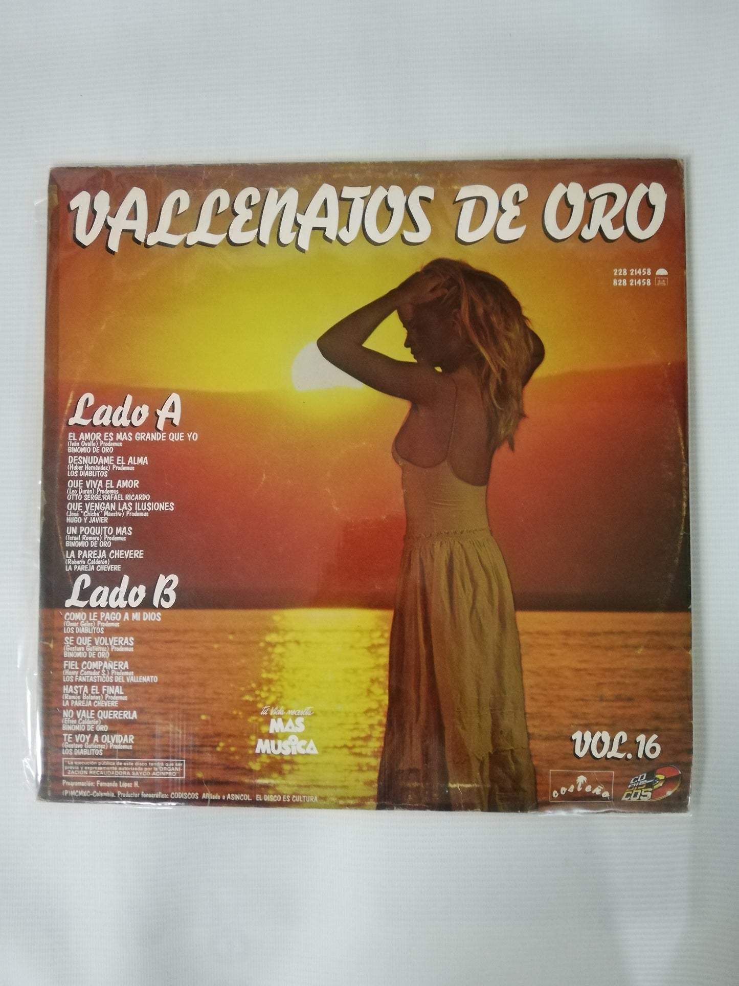 LP VALLENATOS DE ORO - VALLENATOS DE ORO VOL. 16