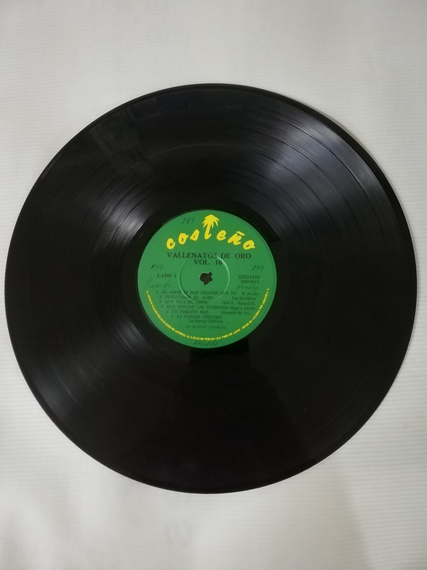 LP VALLENATOS DE ORO - VALLENATOS DE ORO VOL. 16
